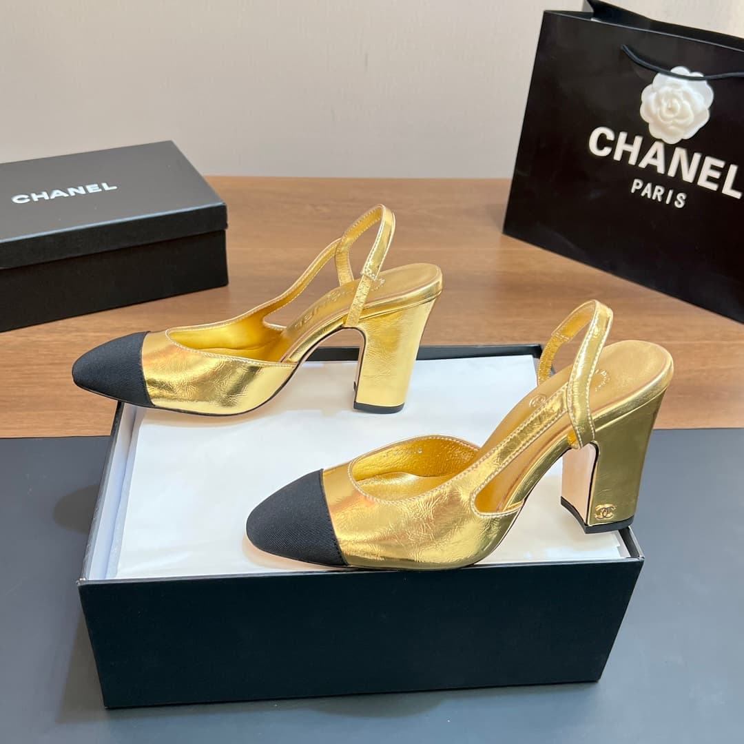 D4013 Chanel Sling Back Classic Model (9CM and higher) — image 4