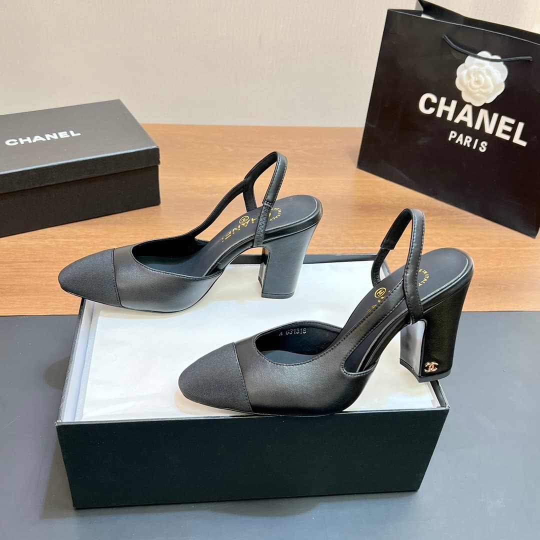 D4013 Chanel Sling Back Classic Model (9CM and higher) — image 2