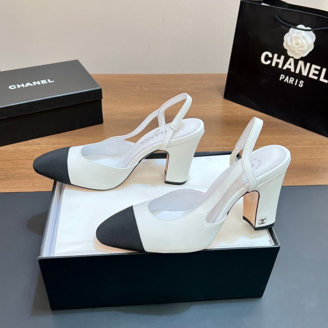 D4013 Chanel Sling Back Classic Model (9CM and higher) — image 5