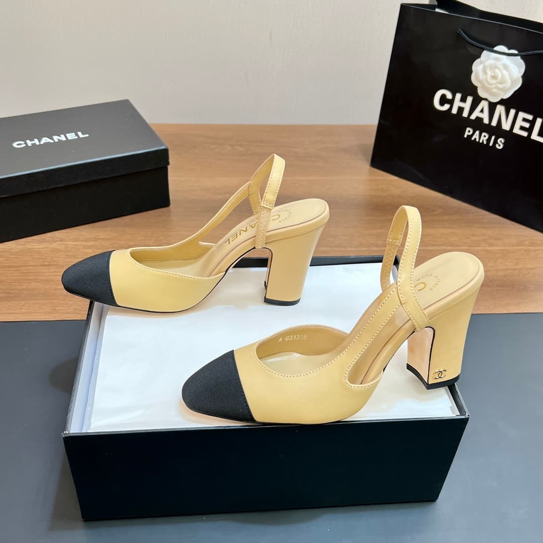 D4013 Chanel Sling Back Classic Model (9CM and higher) — image 6