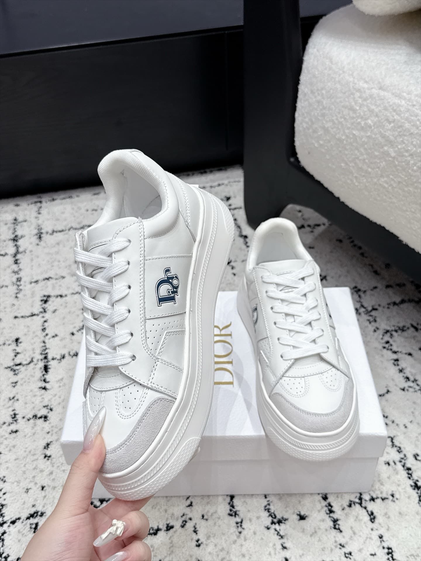 D5730 Dior 26/ Dior’s new casual shoes, White Shoes, Board Shoes — image 4