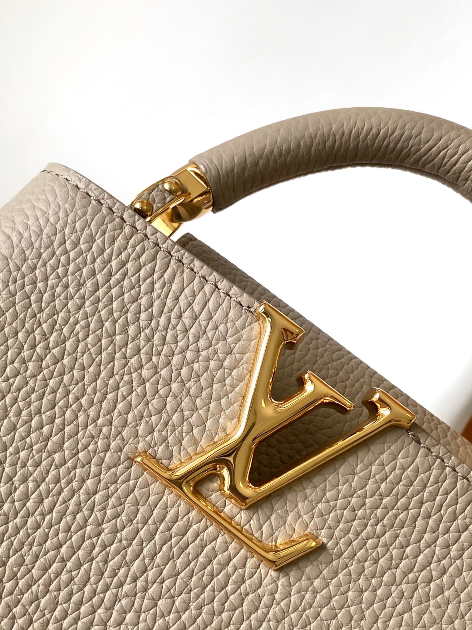 C4962 💰 Dynamic encoding chip, high-grade original brand leather: M23943 black, M23944 beige, M23945 gray, 21cm — image 5
