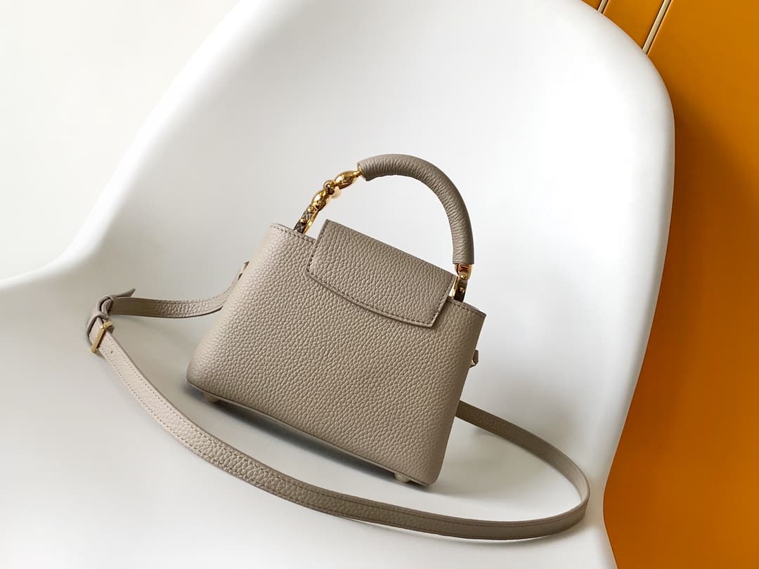 C4962 💰 Dynamic encoding chip, high-grade original brand leather: M23943 black, M23944 beige, M23945 gray, 21cm — image 3