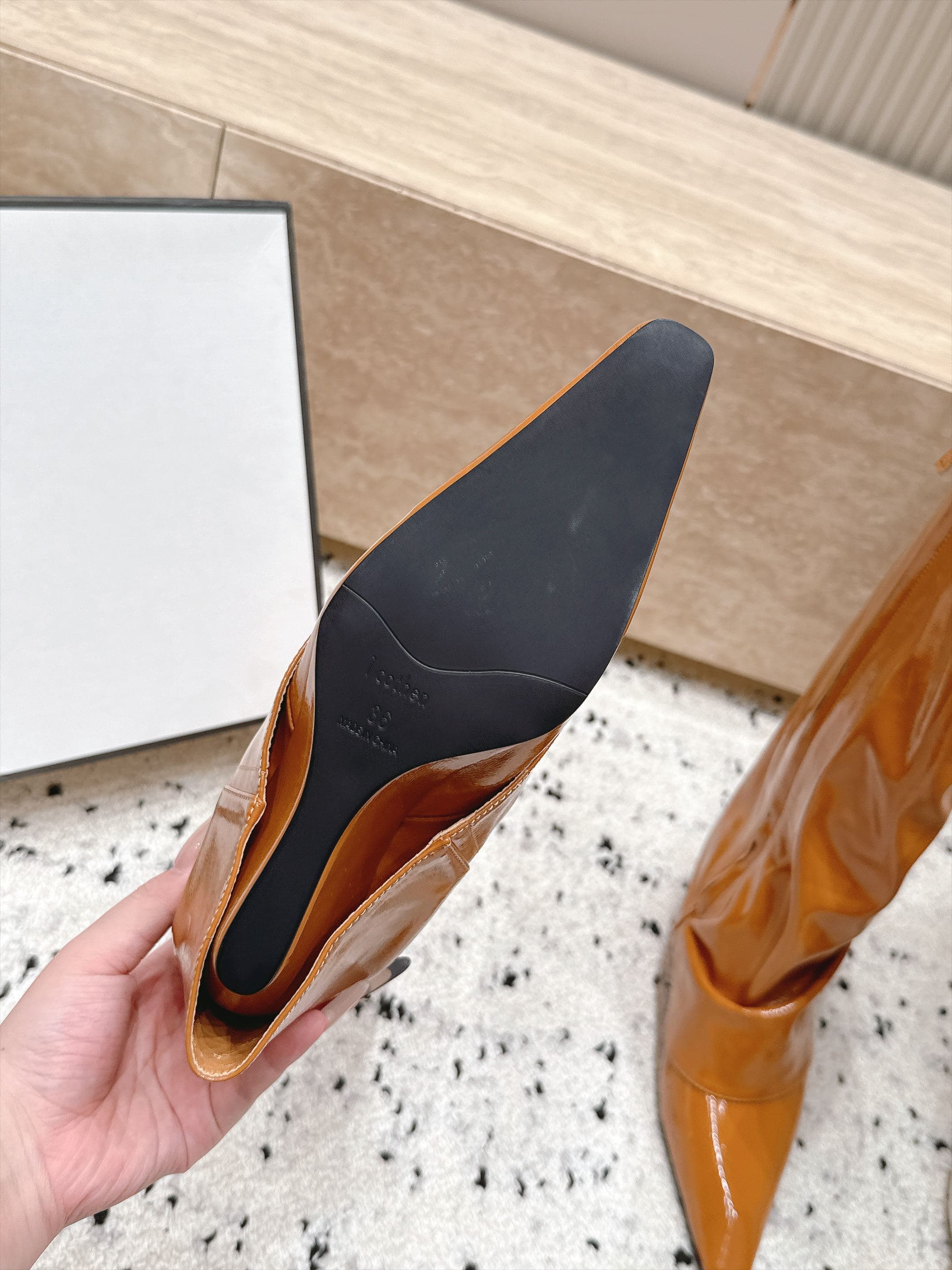 D8681 1couhe Niche trendy brand 26/vs Autumn new model shoes collection… Square toe, thick heel pants shoes — image 8