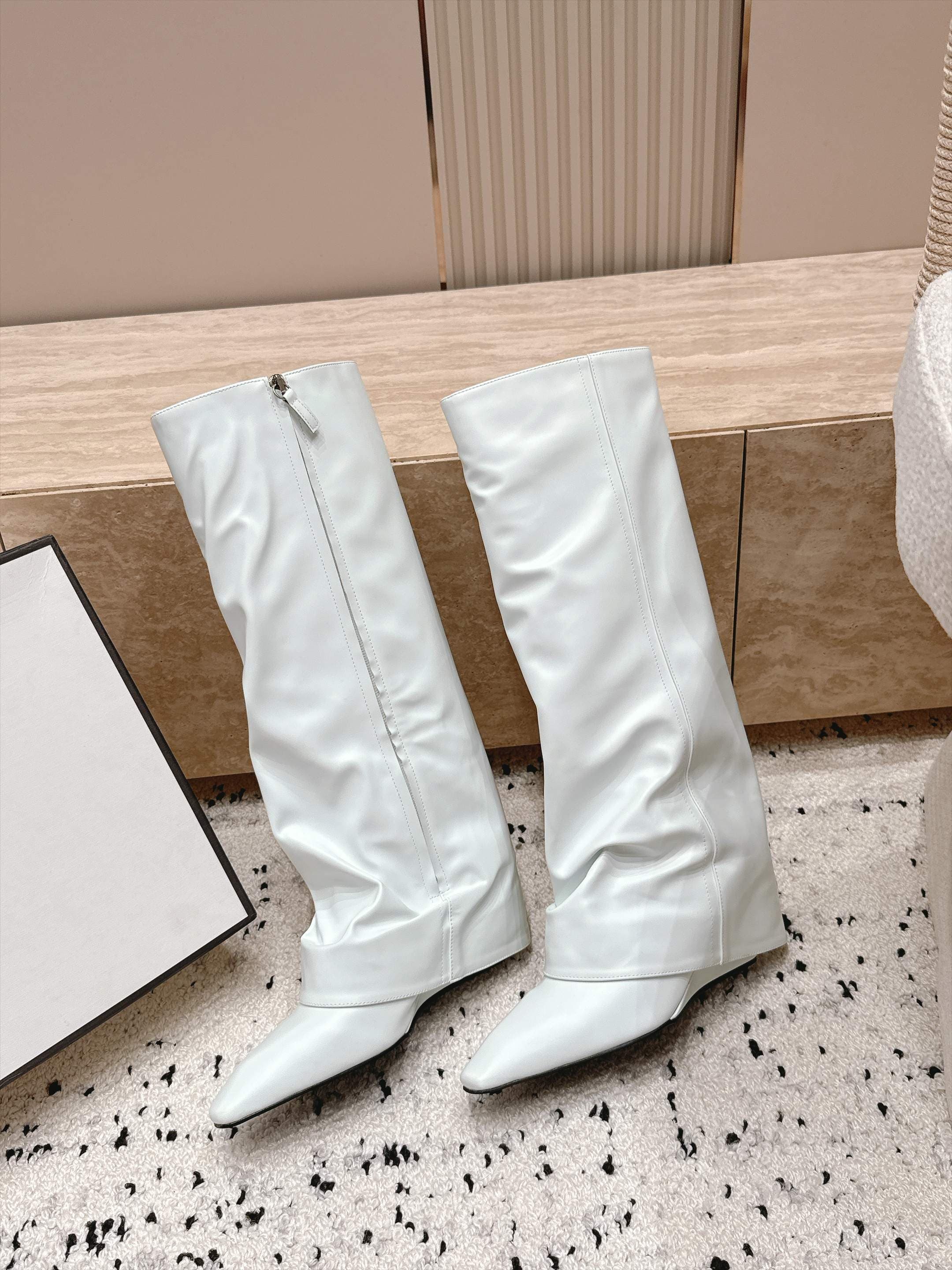 D8682 1couhe Niche trendy brand 26/vs Autumn new model boots series… Square-toe, thick-heeled pants boots — image 5