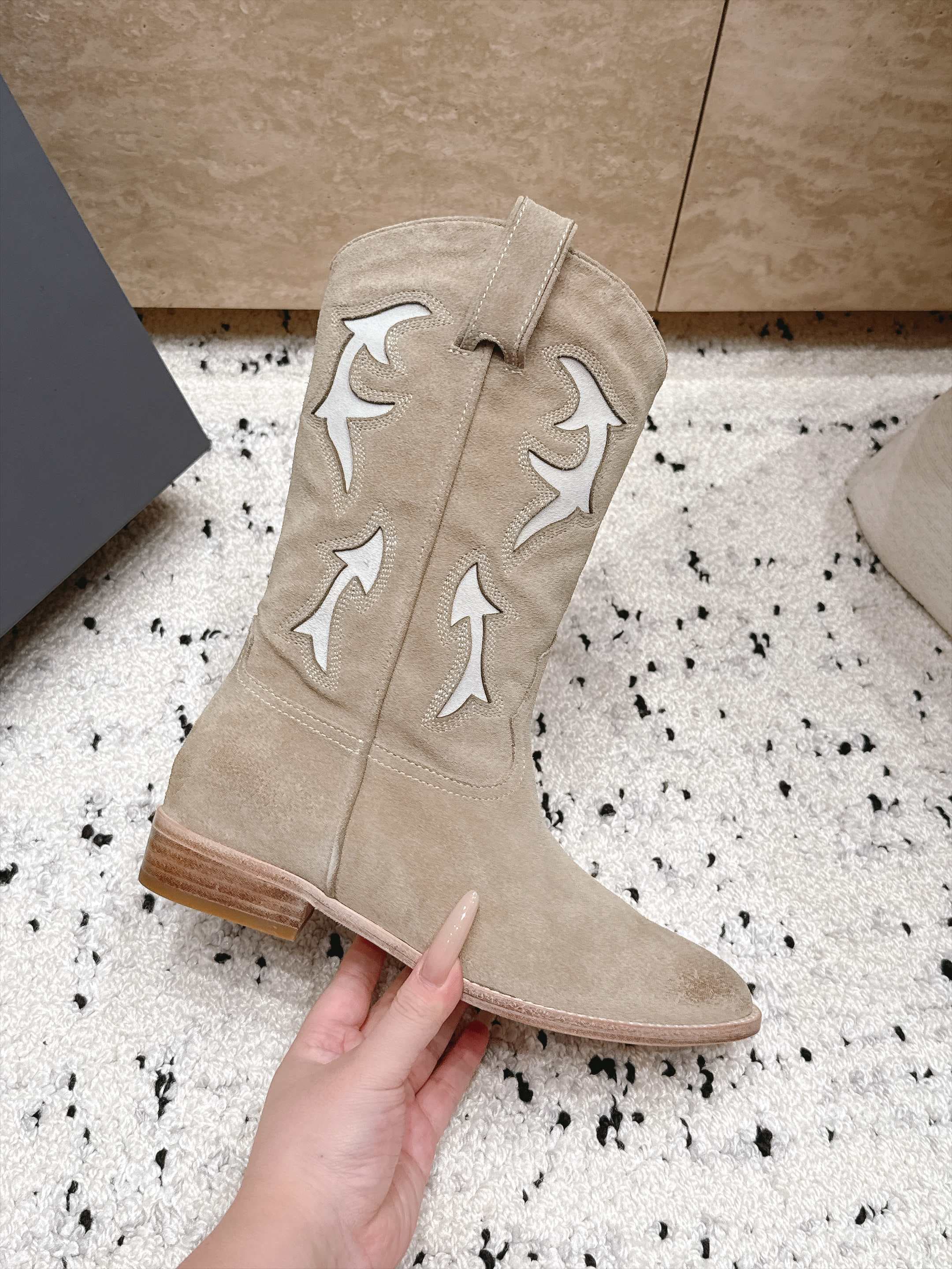 D8712 SARTORE～2026vs Vintage/retro boots for autumn and winter, high-top cowboy boots — image 6