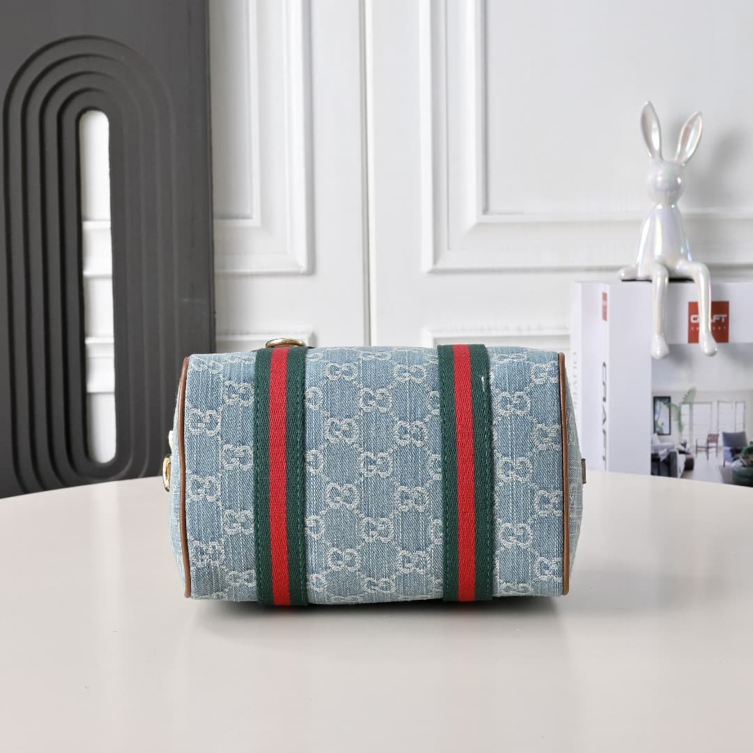 C3892 [Factory Direct Sale] Upgraded version. Inspired by Gucci’s iconic travel bag design, the brand has introduced the Mini GG handbag. This handbag is made from soft GG monogram fabric, with web straps and detachable shoulder straps. It reimagines the  — image 4