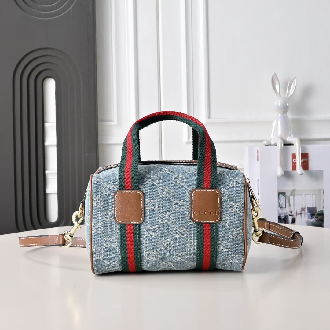 C3892 [Factory Direct Sale] Upgraded version. Inspired by Gucci’s iconic travel bag design, the brand has introduced the Mini GG handbag. This handbag is made from soft GG monogram fabric, with web straps and detachable shoulder straps. It reimagines the  — image 2
