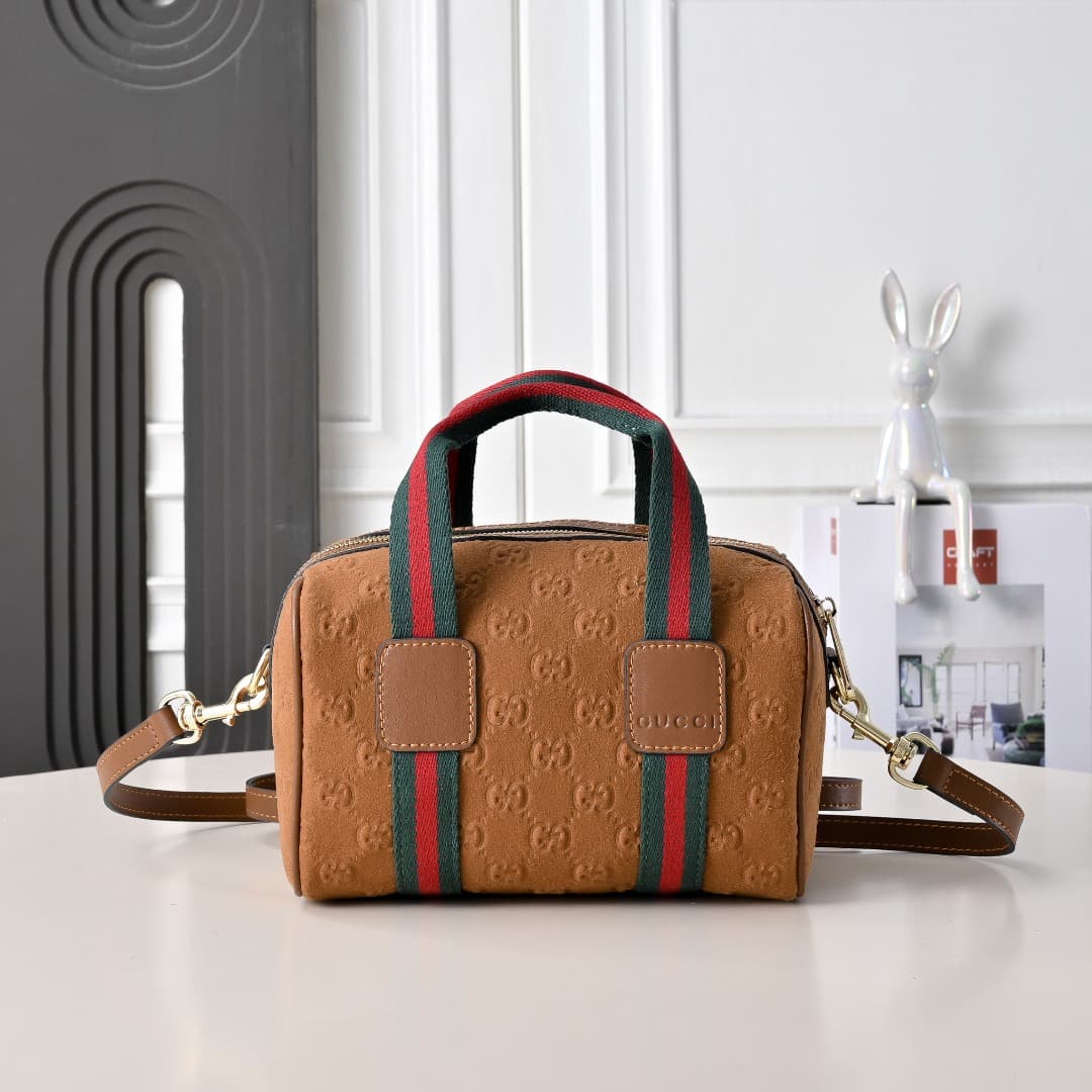 C3893 [Factory Direct Sale] Upgraded version. Inspired by Gucci’s iconic travel bag design, the brand has introduced the Mini GG handbag. This handbag is made from soft GG monogram cotton fabric; it features a Web strap handle and a detachable shoulder st — image 2