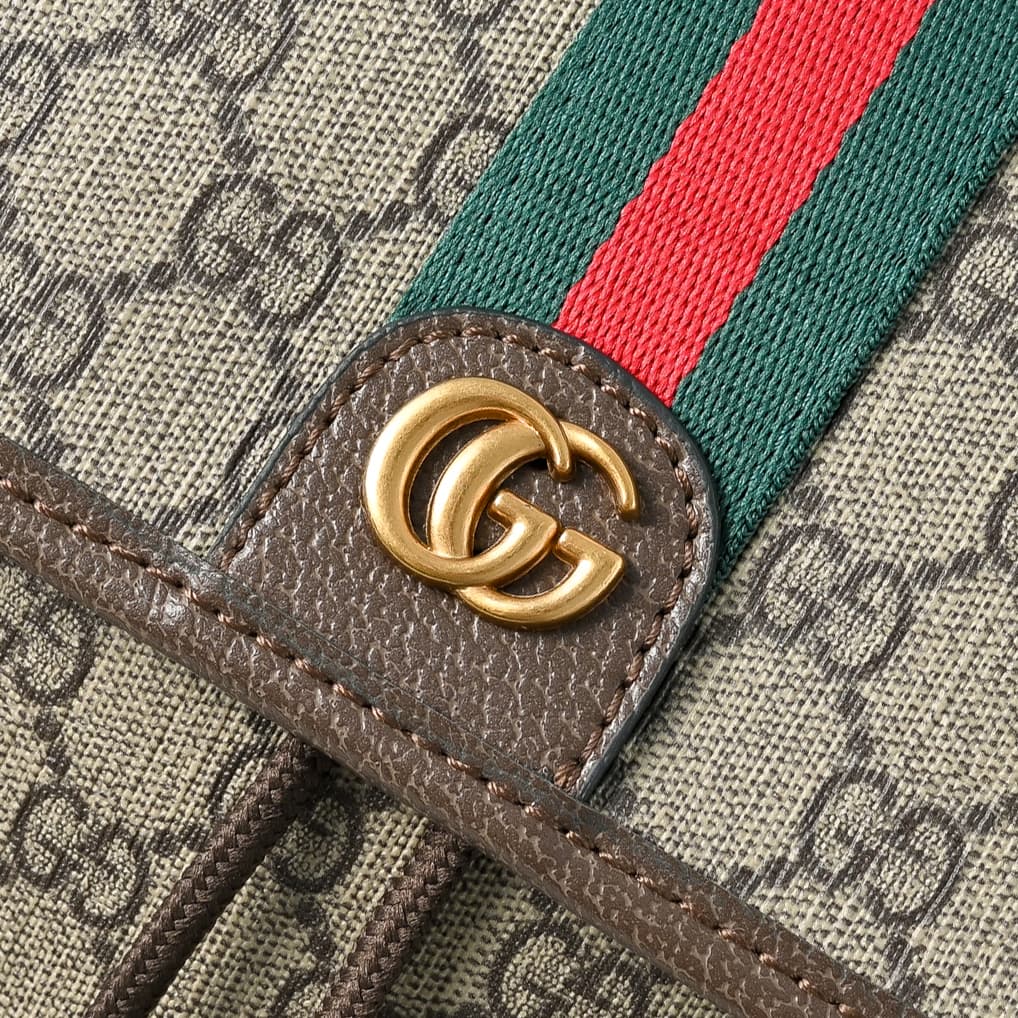 C3886 [Exclusive Background] Real-life photos, original upgraded version 🔥 Ophidia collection large shoulder bag. This collection combines craftsmanship with a classic silhouette and new features. It is made from soft-textured fabric. The bag features a G — image 5