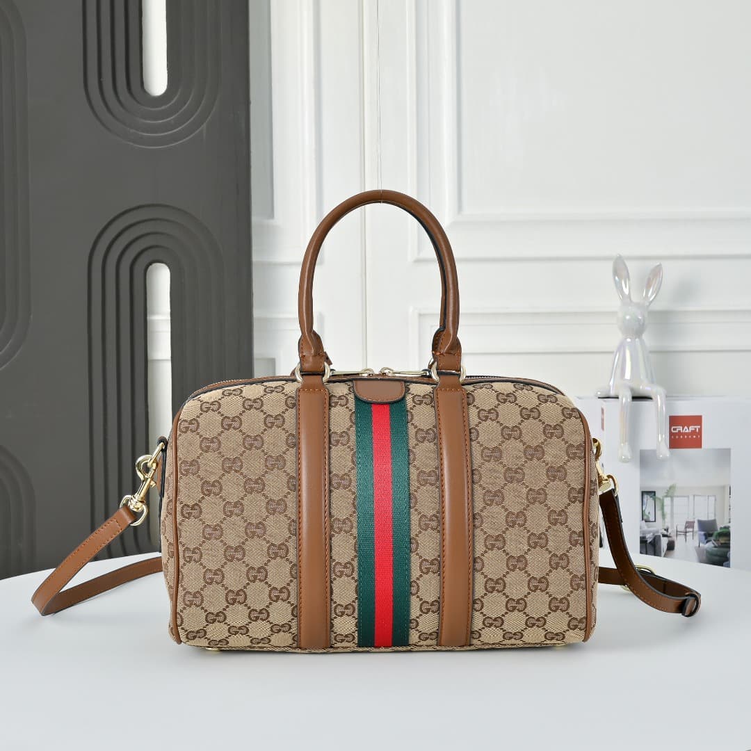 C3897 [Exclusive Background] Real-life photos, original upgraded version 🔥 Super Double G collection. From daily wear to special occasions, various patterns loved by the brand add extra charm to these new leather items. This handbag is crafted from black  — image 3