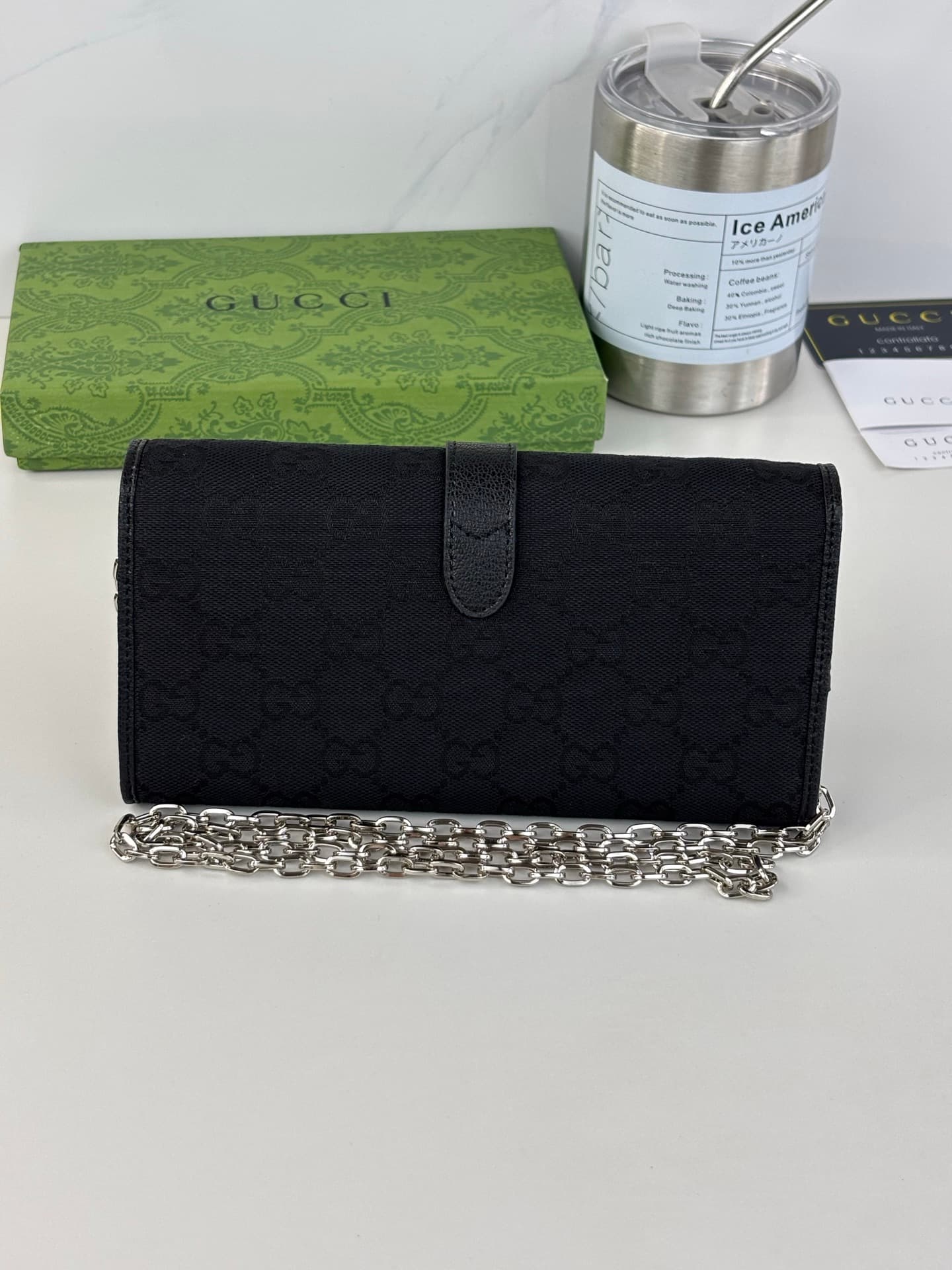 C3952 90GUCCl2026 The  collection/series has just been launched. The new compact leather design pays tribute to the Jackie 1961 series with a modern aesthetic. This handbag is crafted from lightweight yet structured GG canvas, featuring piston closures an — image 2