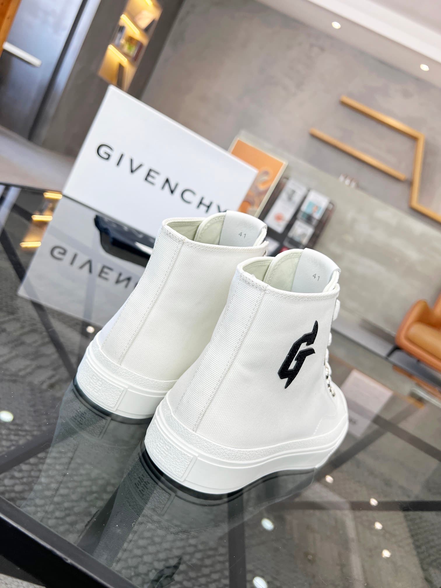 D10 real 💰  J  🔍 Top purchasing agents 🇮🇹 Ji Pao Street Couple 👫 New high top boots are coming, a super popular sports hot item in the counter. The original factory is equipped with Italian imported cowhide and fabric, with a classic appearance and a new  — image 8