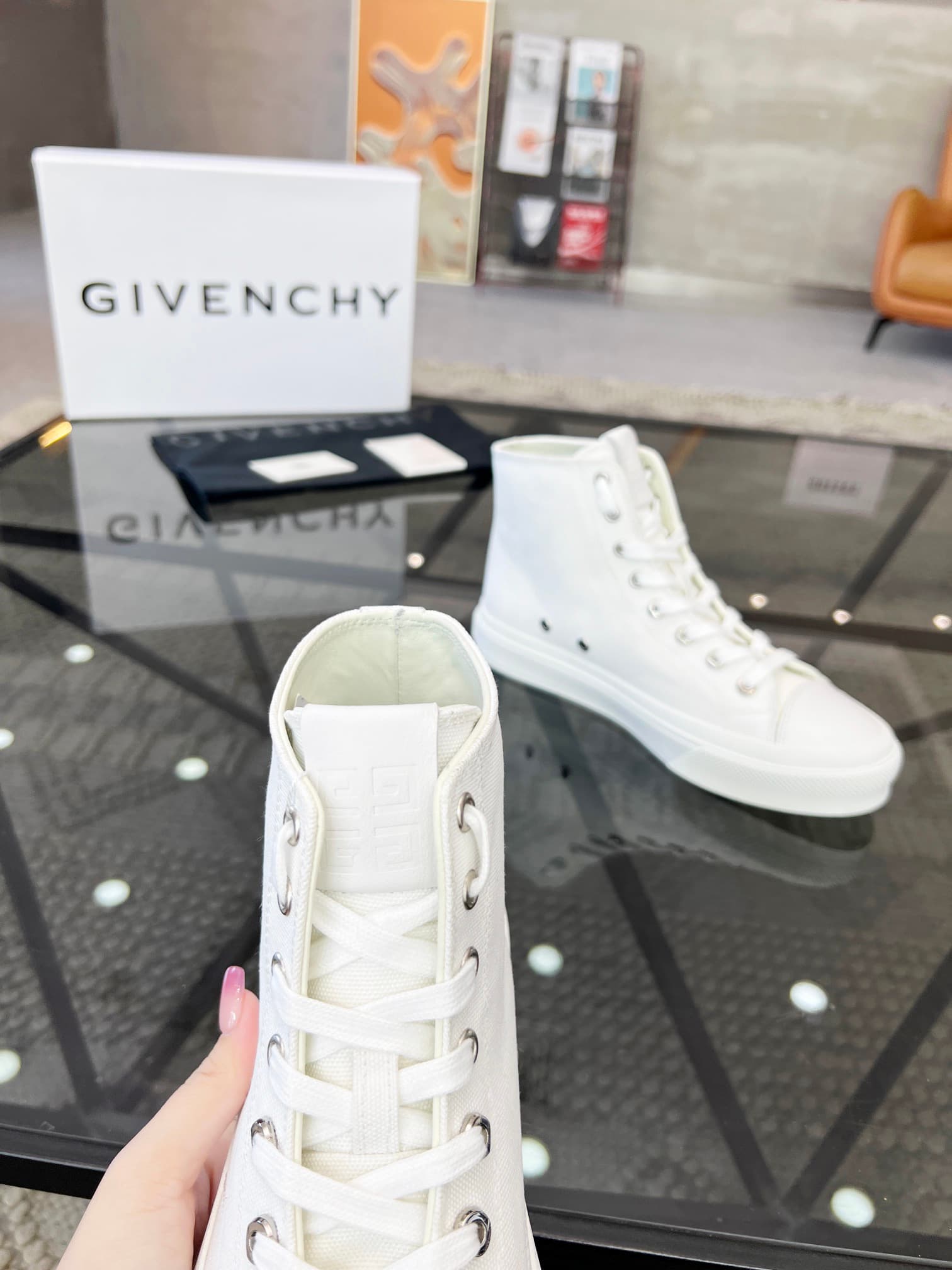 D10 real 💰  J  🔍 Top purchasing agents 🇮🇹 Ji Pao Street Couple 👫 New high top boots are coming, a super popular sports hot item in the counter. The original factory is equipped with Italian imported cowhide and fabric, with a classic appearance and a new  — image 7