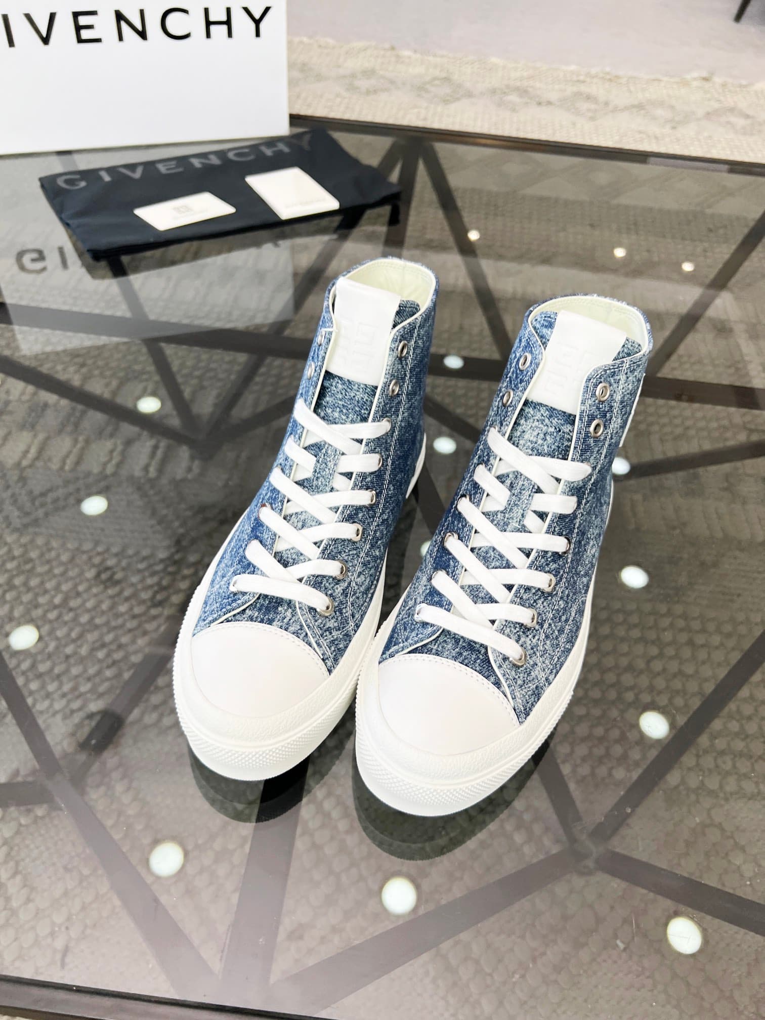 D12 real 💰  J  🔍 Top purchasing agents 🇮🇹 Ji Pao Street Couple 👫 New high top boots are coming, a super popular sports hot item in the counter. The original factory is equipped with Italian imported cowhide and fabric, with a classic appearance and a new  — image 3