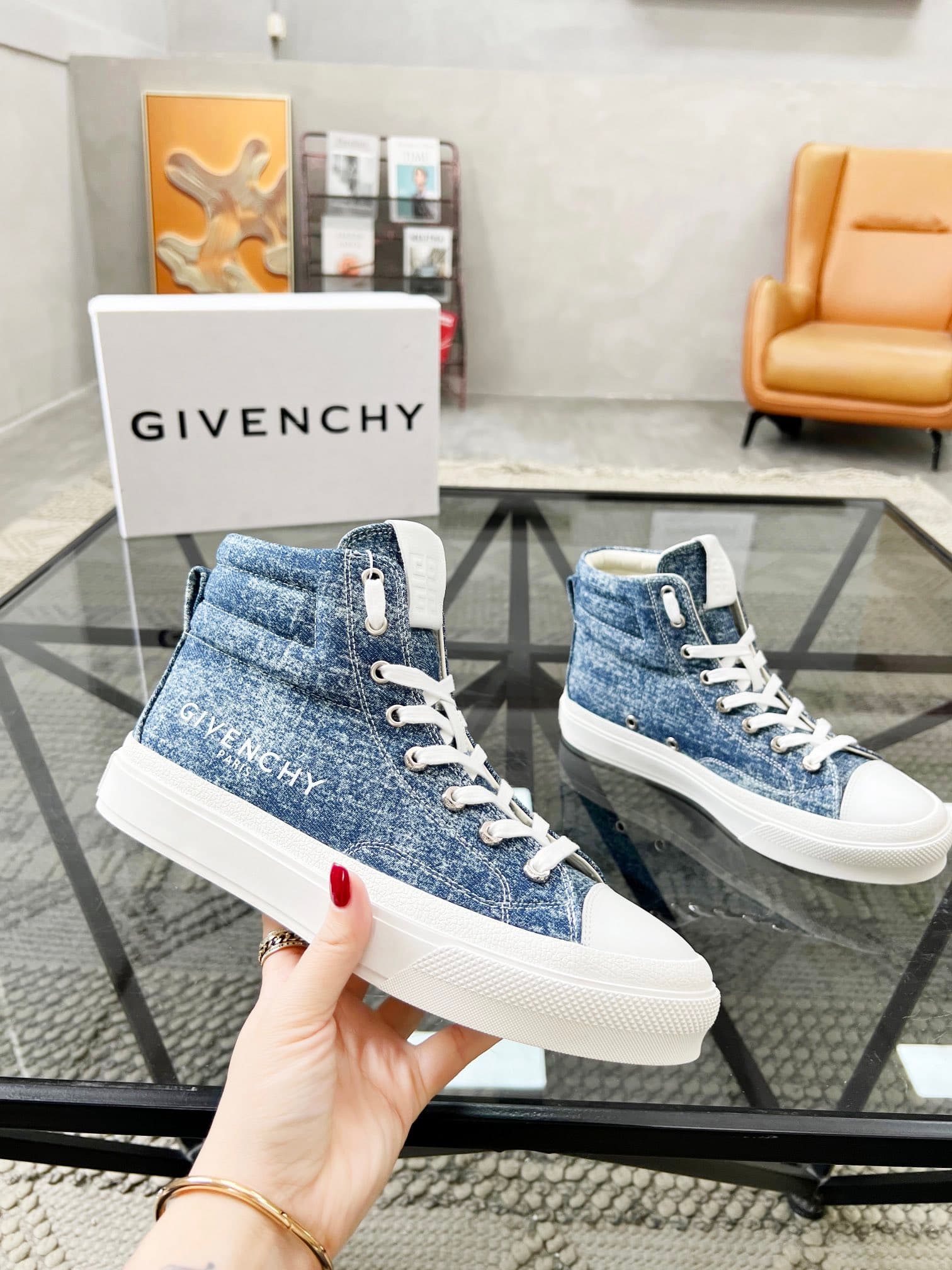 D3 real 💰  J  🔍 Top purchasing agents 🇮🇹 Ji Pao Street Couple 👫 New high top boots are coming, a super popular sports hot item in the counter. The original factory is equipped with Italian imported cowhide and fabric, with a classic appearance and a new s — image 5