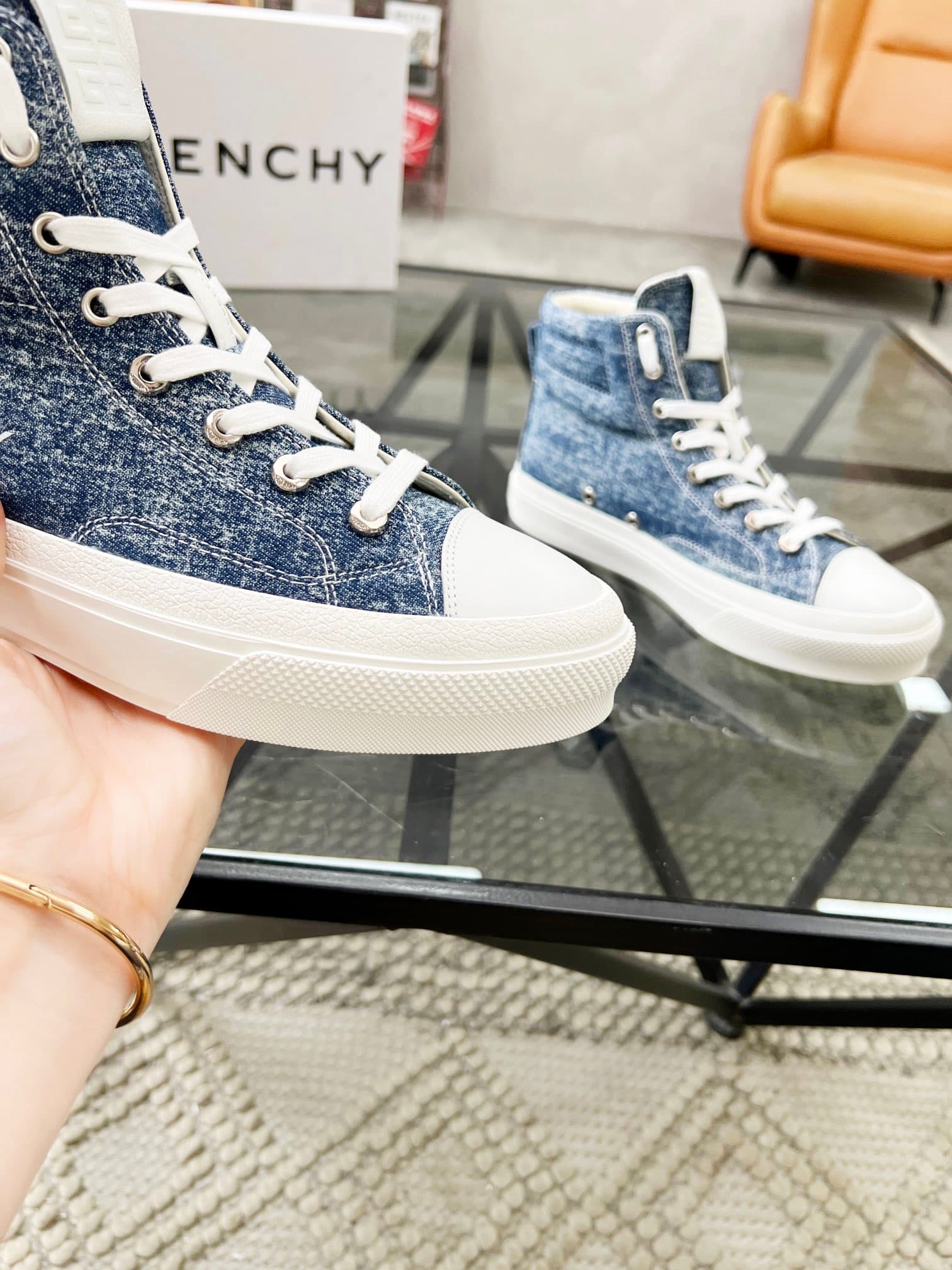 D3 real 💰  J  🔍 Top purchasing agents 🇮🇹 Ji Pao Street Couple 👫 New high top boots are coming, a super popular sports hot item in the counter. The original factory is equipped with Italian imported cowhide and fabric, with a classic appearance and a new s — image 6