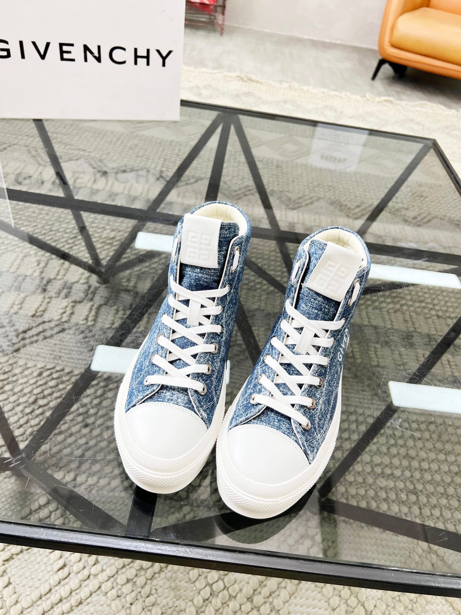 D3 real 💰  J  🔍 Top purchasing agents 🇮🇹 Ji Pao Street Couple 👫 New high top boots are coming, a super popular sports hot item in the counter. The original factory is equipped with Italian imported cowhide and fabric, with a classic appearance and a new s — image 3