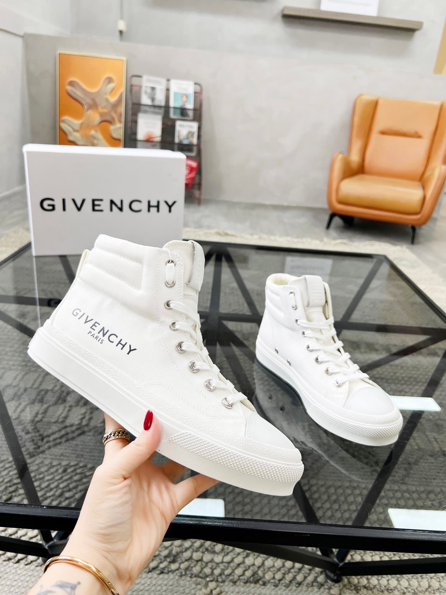 D5 real 💰  J  🔍 Top purchasing agents 🇮🇹 Ji Pao Street Couple 👫 New high top boots are coming, a super popular sports hot item in the counter. The original factory is equipped with Italian imported cowhide and fabric, with a classic appearance and a new s — image 5