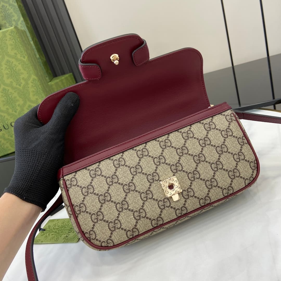C4022 💎460💎💕【New Arrival】Gucci Horsebit 1955 collection/series small handbag — image 7