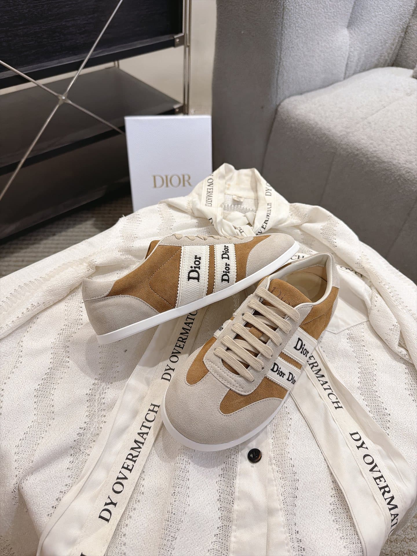 D5867 Vintage/retro Dior Ribbon lace embroidered sneakers, retro Schuhe — image 7