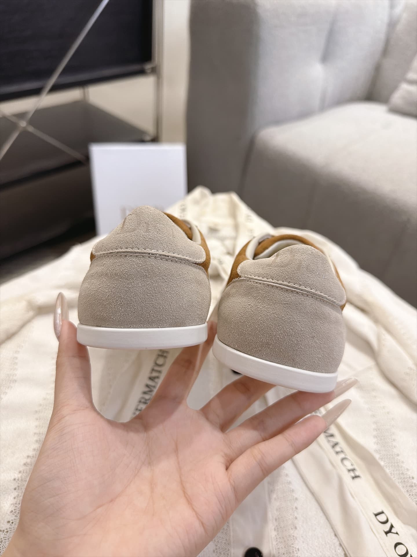 D5867 Vintage/retro Dior Ribbon lace embroidered sneakers, retro Schuhe — image 5