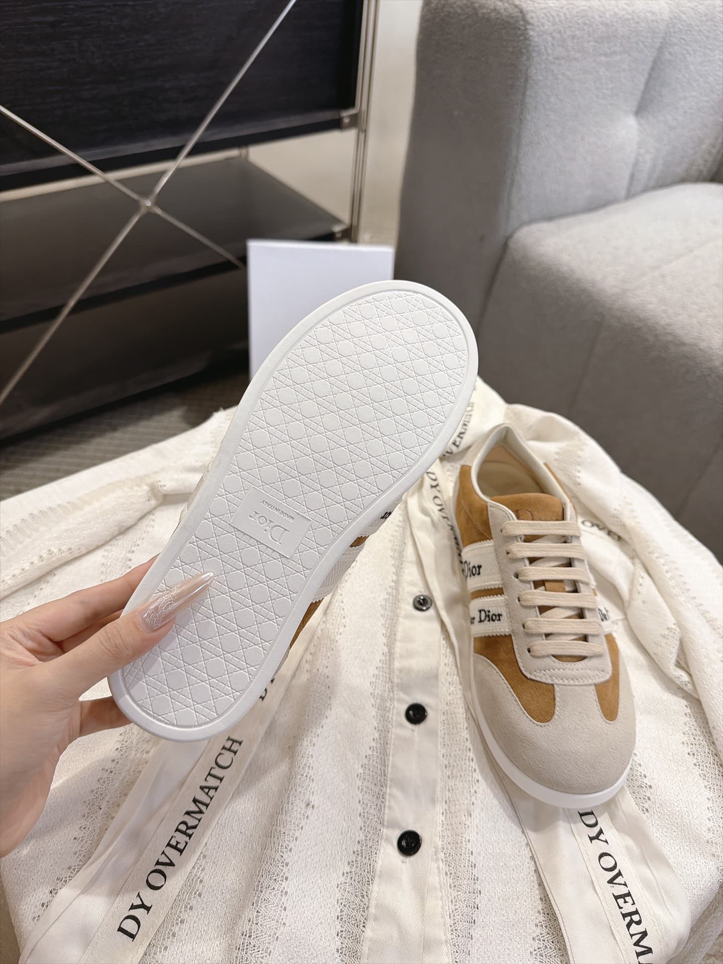 D5867 Vintage/retro Dior Ribbon lace embroidered sneakers, retro Schuhe — image 6