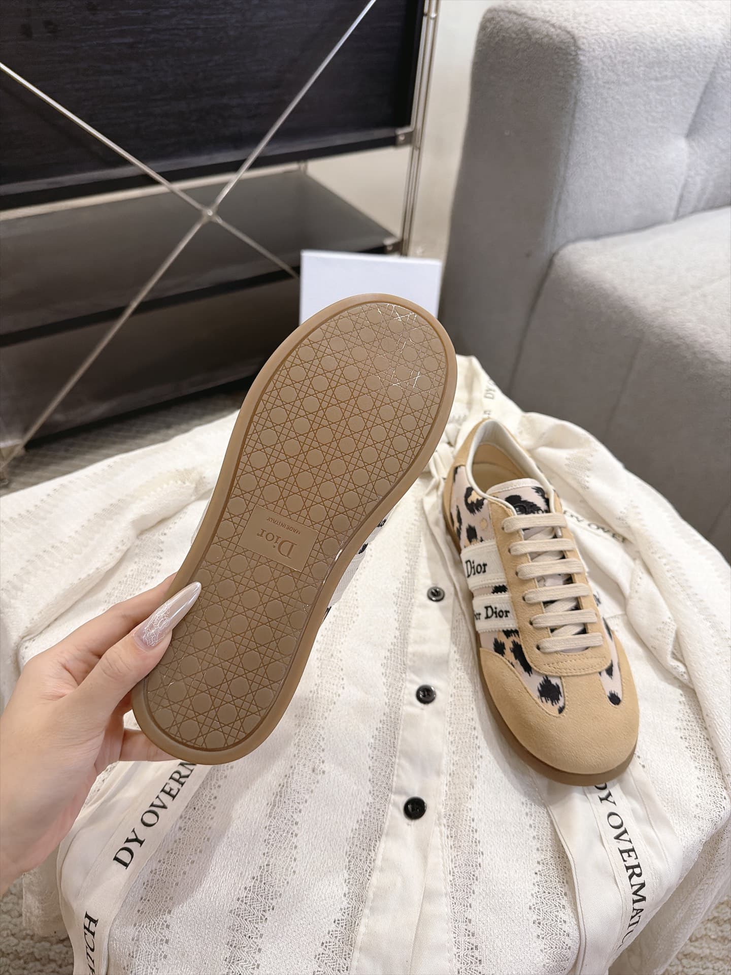 D5866 Vintage/retro Dior Ribbon lace embroidered sneakers, retro Schuhe — image 5