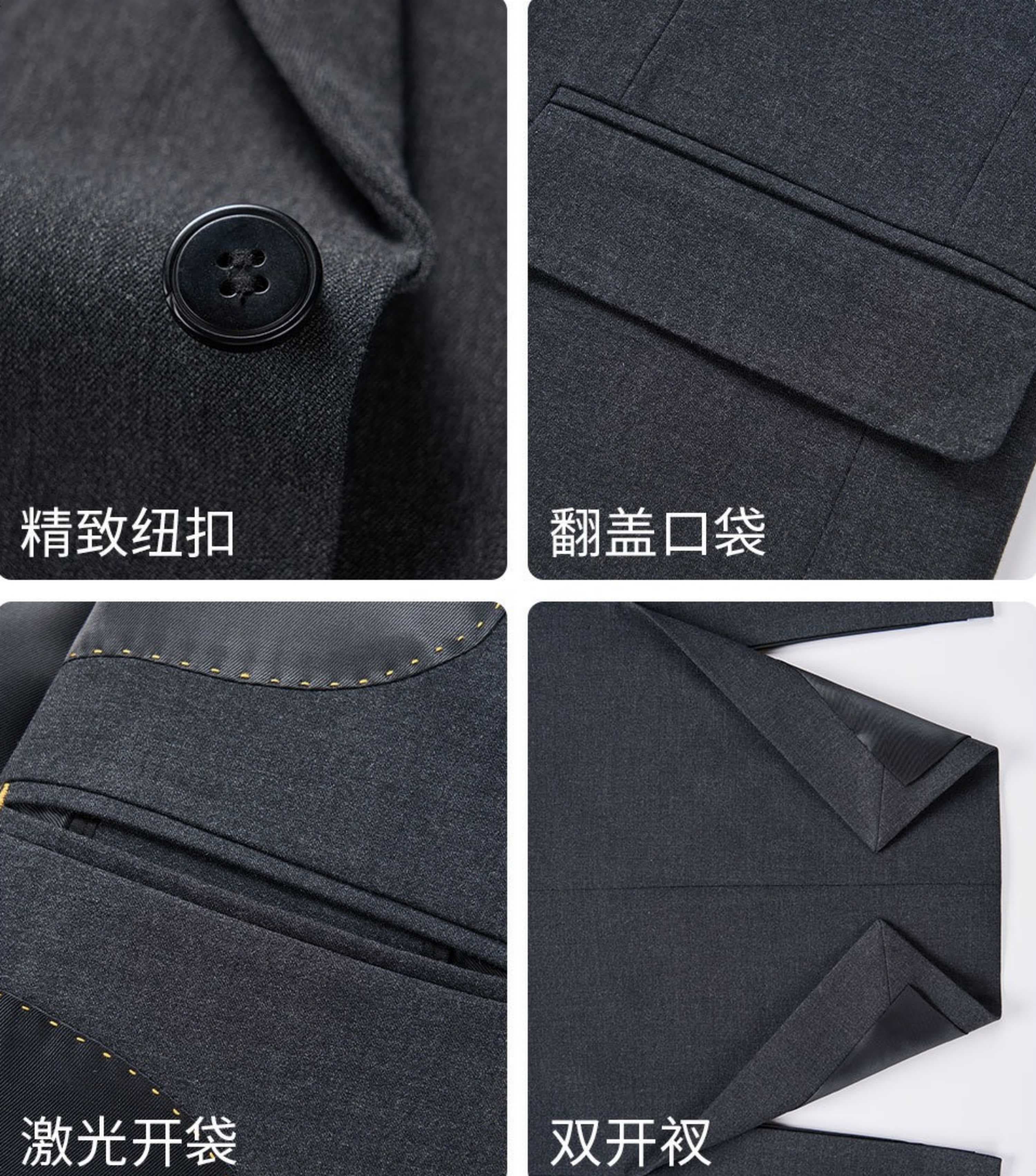 C17919 Ideal for business occasions! Essential formal attire for business meetings and interviews! Wedding dresses! Recommended by stores! Top-selling items! 🔥 [YSL] High-end suit sets, identical to those on the official website. Three-piece suits, new de — image 8