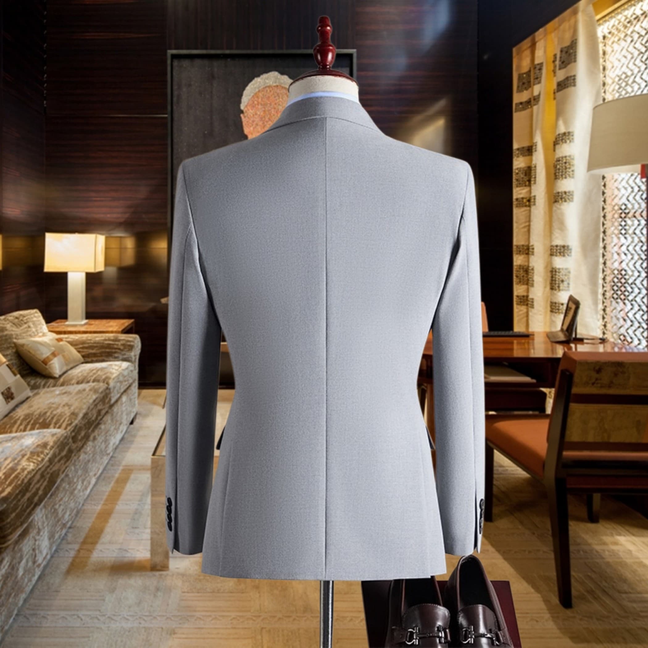 C17918 The perfect choice for business occasions! Essential formal attire for business negotiations and interviews! Wedding dresses! Recommended by stores! Top-selling items! 🔥 [YSL] High-end suit sets, identical to those on the official website. Three-pi — image 8
