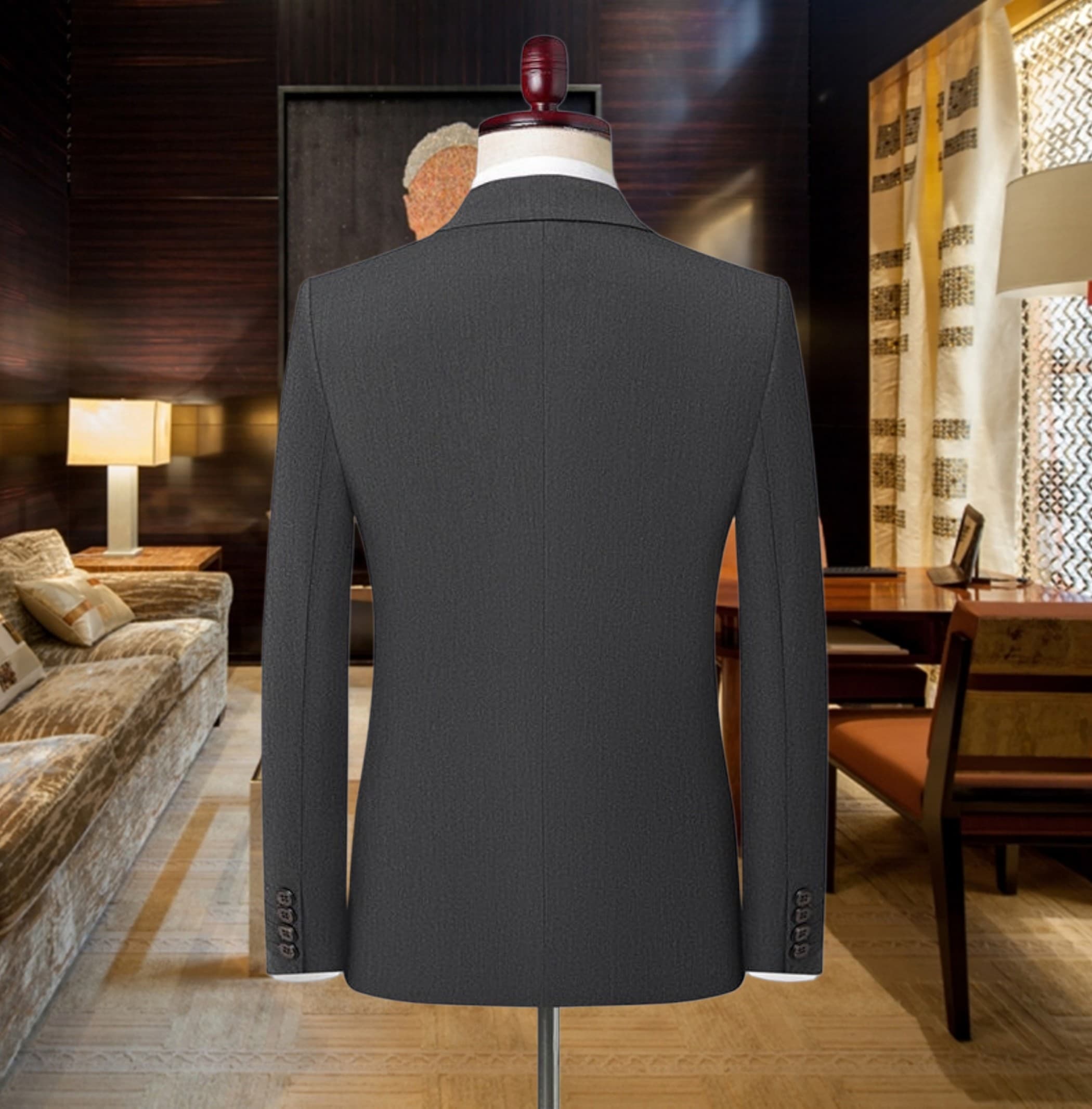C17983 The perfect choice for business occasions! Essential formal attire for business negotiations and interviews! Wedding dresses! Recommended by stores! Top-selling items! 🔥 [Louis Vuitton LV] High-end suit sets, identical to those on the official webs — image 3