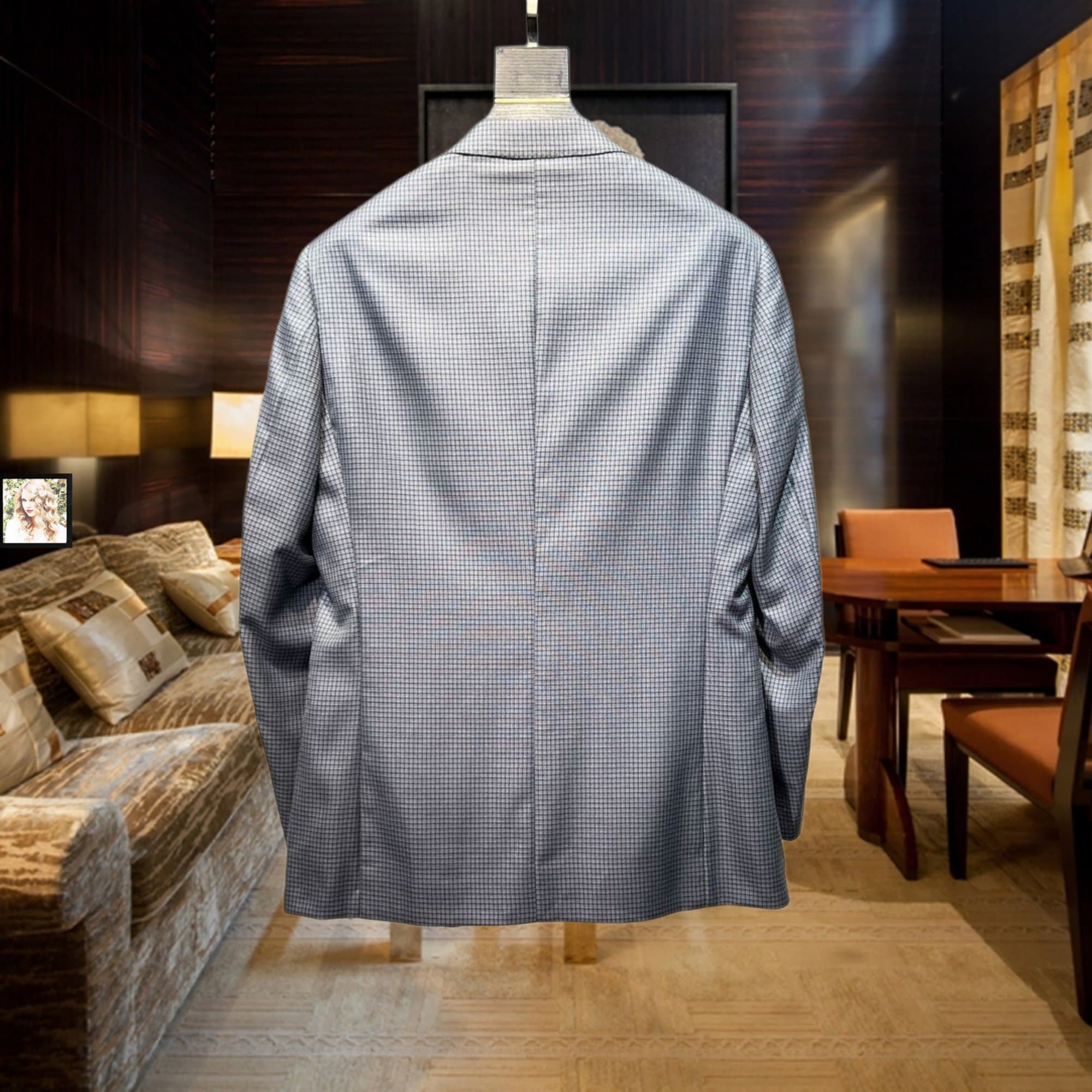 C17989 Single suit jacket, top-quality wool fabric. Fabric composition: 43% wool, 57% silk. Highly recommended by the store! A must-have item! 🔥 [Prada PRADA] Original high-end suit set, identical to the products on the official website. New designs from  — image 2