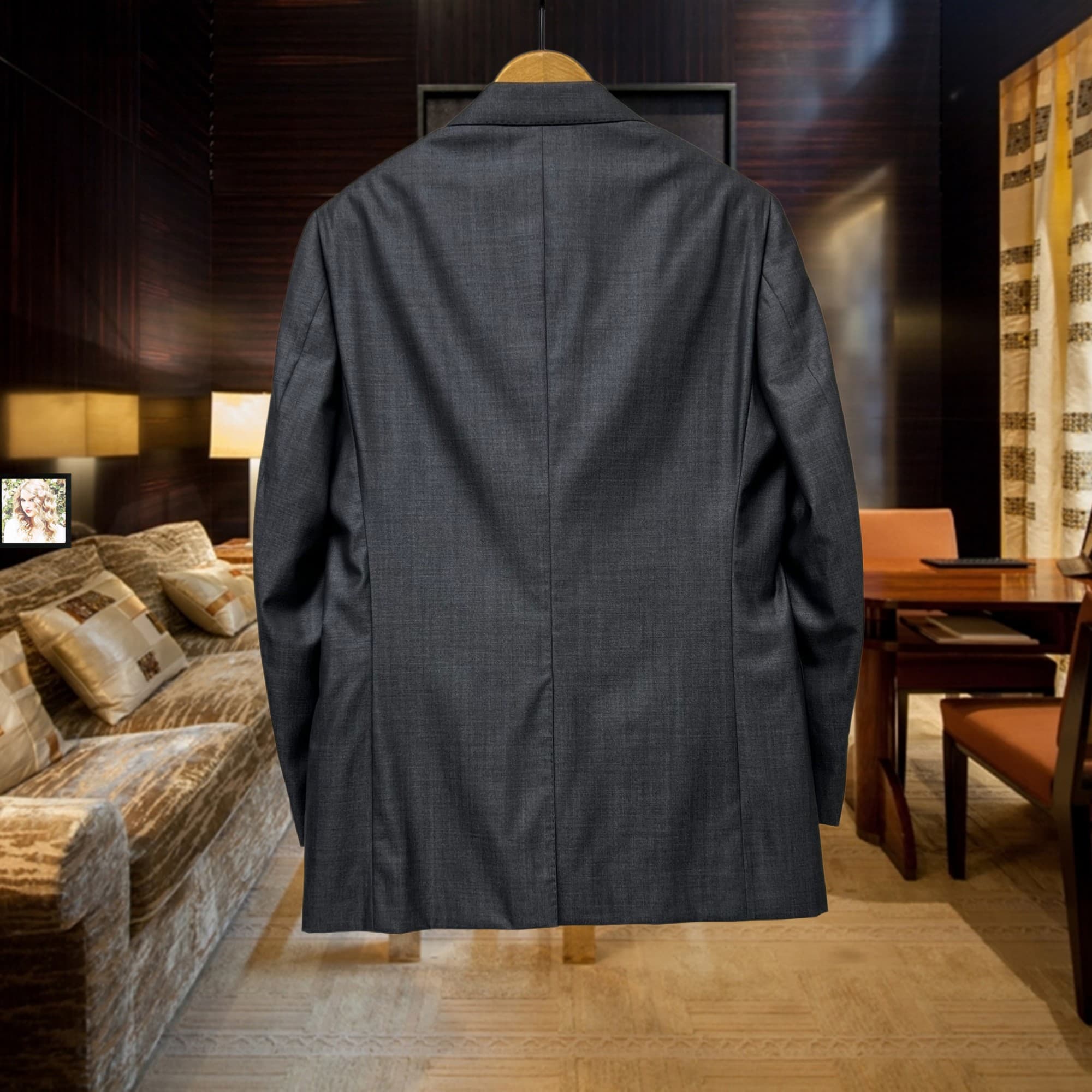 C17985 Jacket and trousers – top-quality wool fabric. Fabric composition: 54% wool, 46% silk. Highly recommended by the store! Our best-selling item! 🔥 [Prada PRADA] High-end suit set from original stock; identical to the products on the official website. — image 2