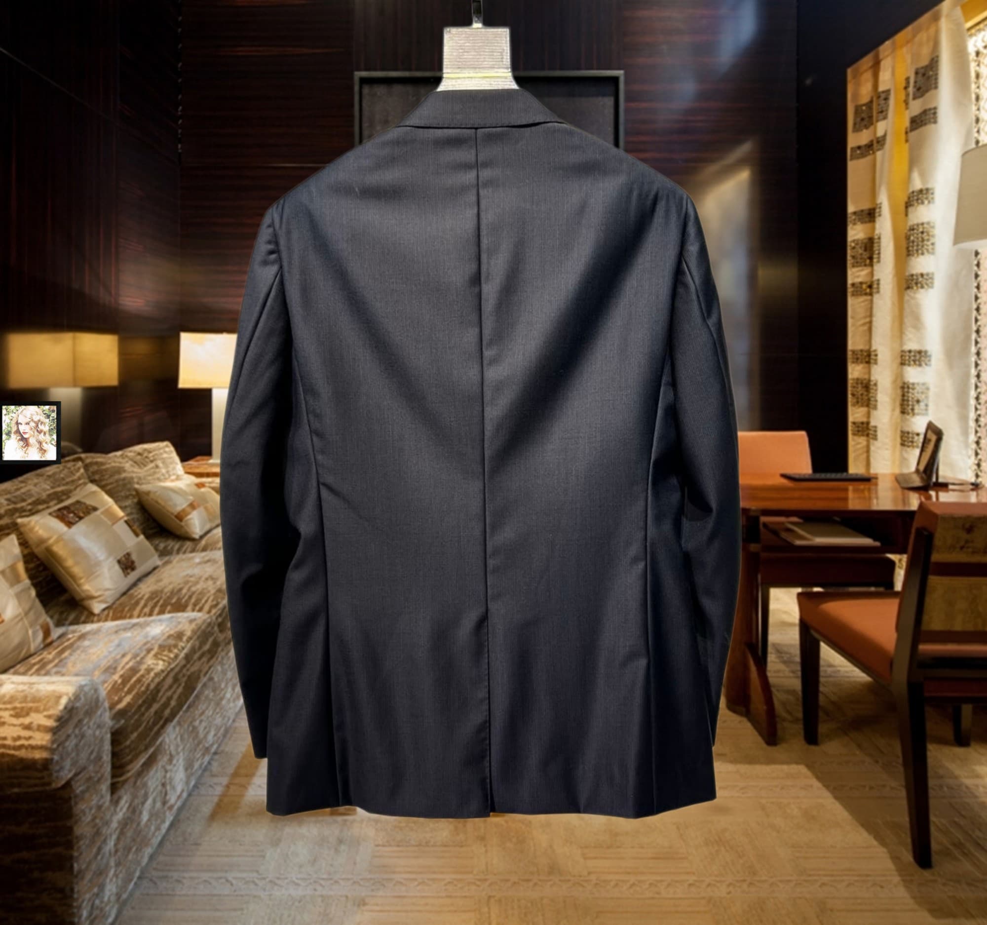 C17984 Jacket and trousers – top-quality wool fabric. Fabric composition: 97% wool, 3% polyester. Highly recommended by the store! The best-selling item! 🔥 [Prada PRADA] Original high-end suit set, identical to the products on the official website. Two-pi — image 2