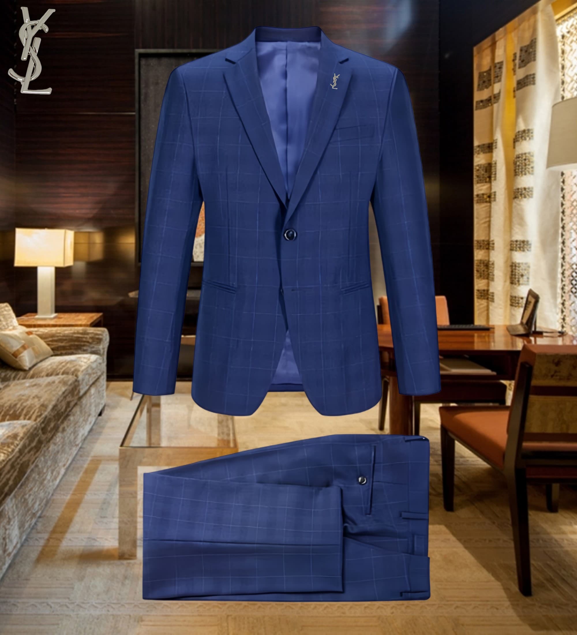 C18006 The preferred choice for business occasions! Essential formal attire for business negotiations and interviews! Wedding dresses! Highly recommended by stores! Top-selling items! 🔥 [YSL] High-end suit sets from the original line, identical to those o — image 1