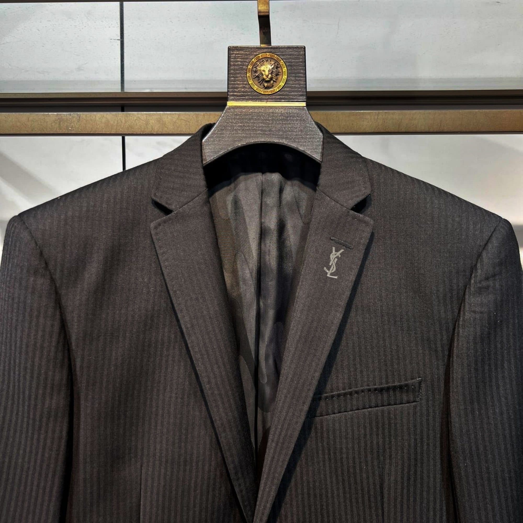 C18004 Single suit jacket, top-quality wool fabric. Fabric composition: 100% wool. Highly recommended by the store! A must-have item! 🔥 [YSL] Original high-end suit set, identical to the products on the official website. New models from fashion shows and  — image 3