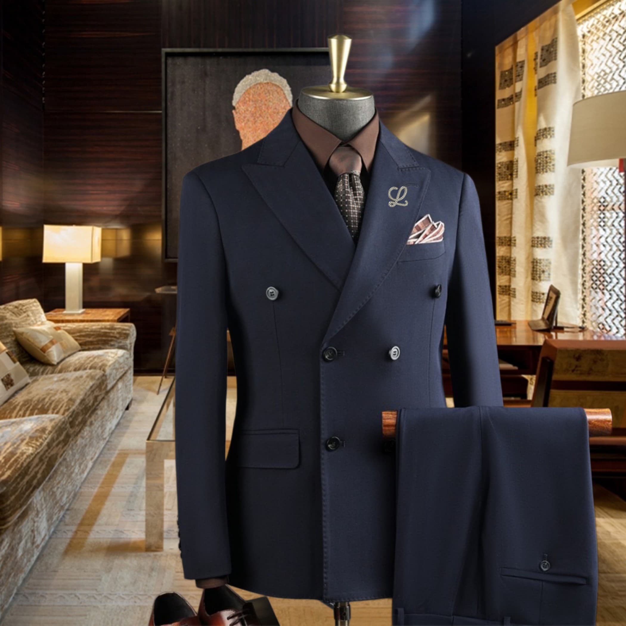 C17996 Ideal for business use! Essential formal attire for business negotiations and interviews! Wedding dresses! Recommended by stores! Highly popular products! 🔥【LOEWE】High-end suit sets from the original line, identical to those on the official website — image 2