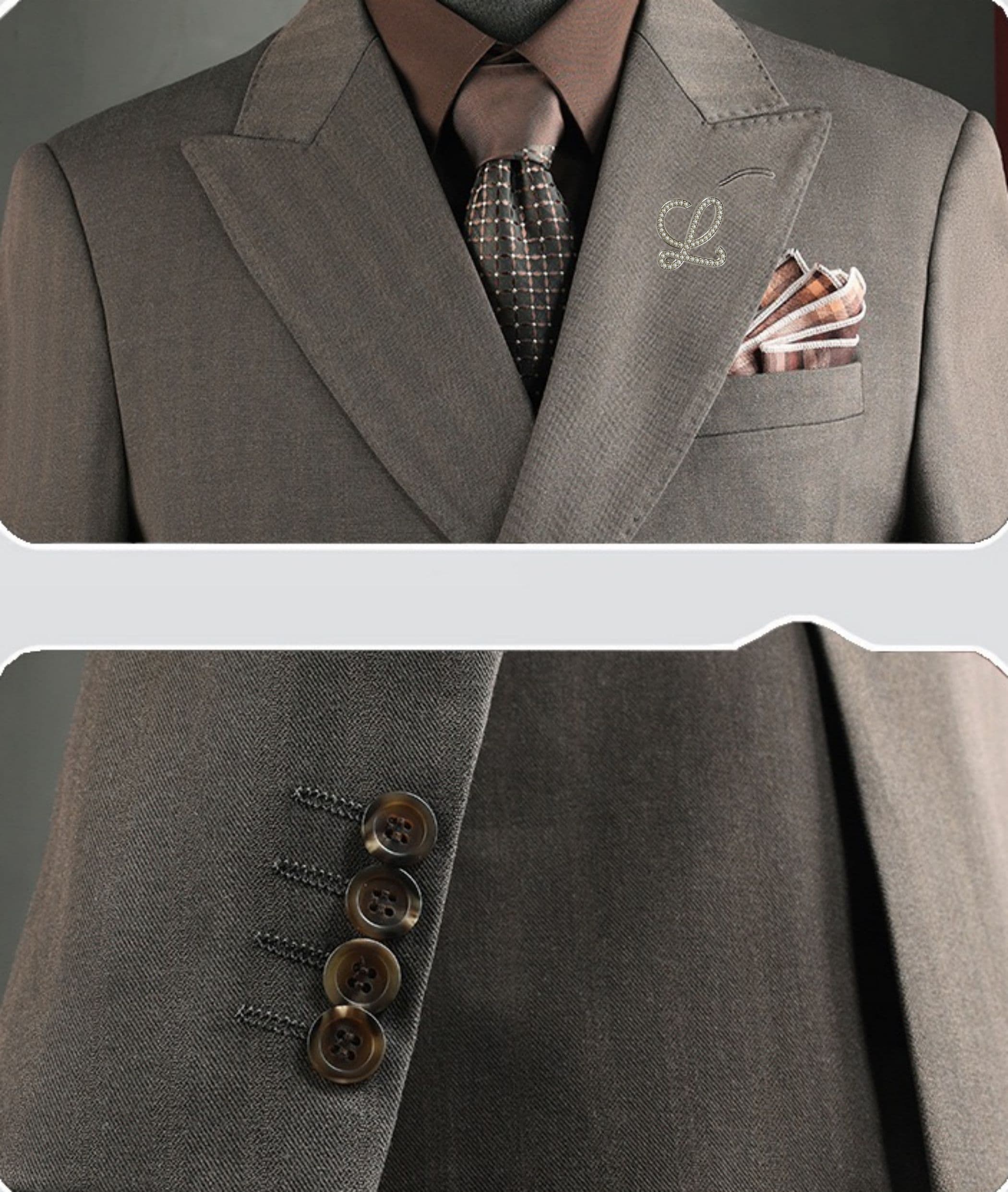 C17996 Ideal for business use! Essential formal attire for business negotiations and interviews! Wedding dresses! Recommended by stores! Highly popular products! 🔥【LOEWE】High-end suit sets from the original line, identical to those on the official website — image 7