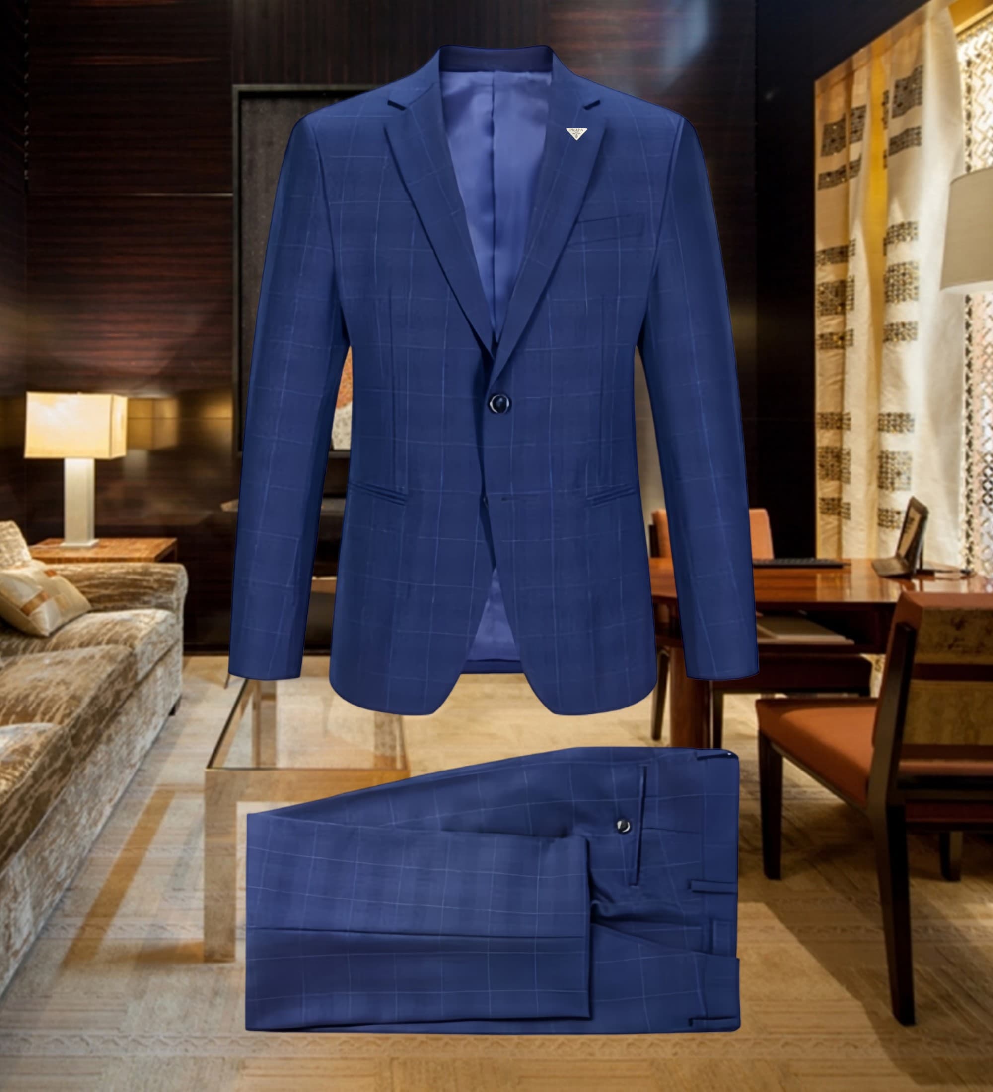 C17990 The preferred choice for business occasions! Essential formal attire for business negotiations and interviews! Wedding dresses! Highly recommended by stores! Top-selling products! 🔥 [Prada] High-end suit sets, identical to those on the official web — image 1