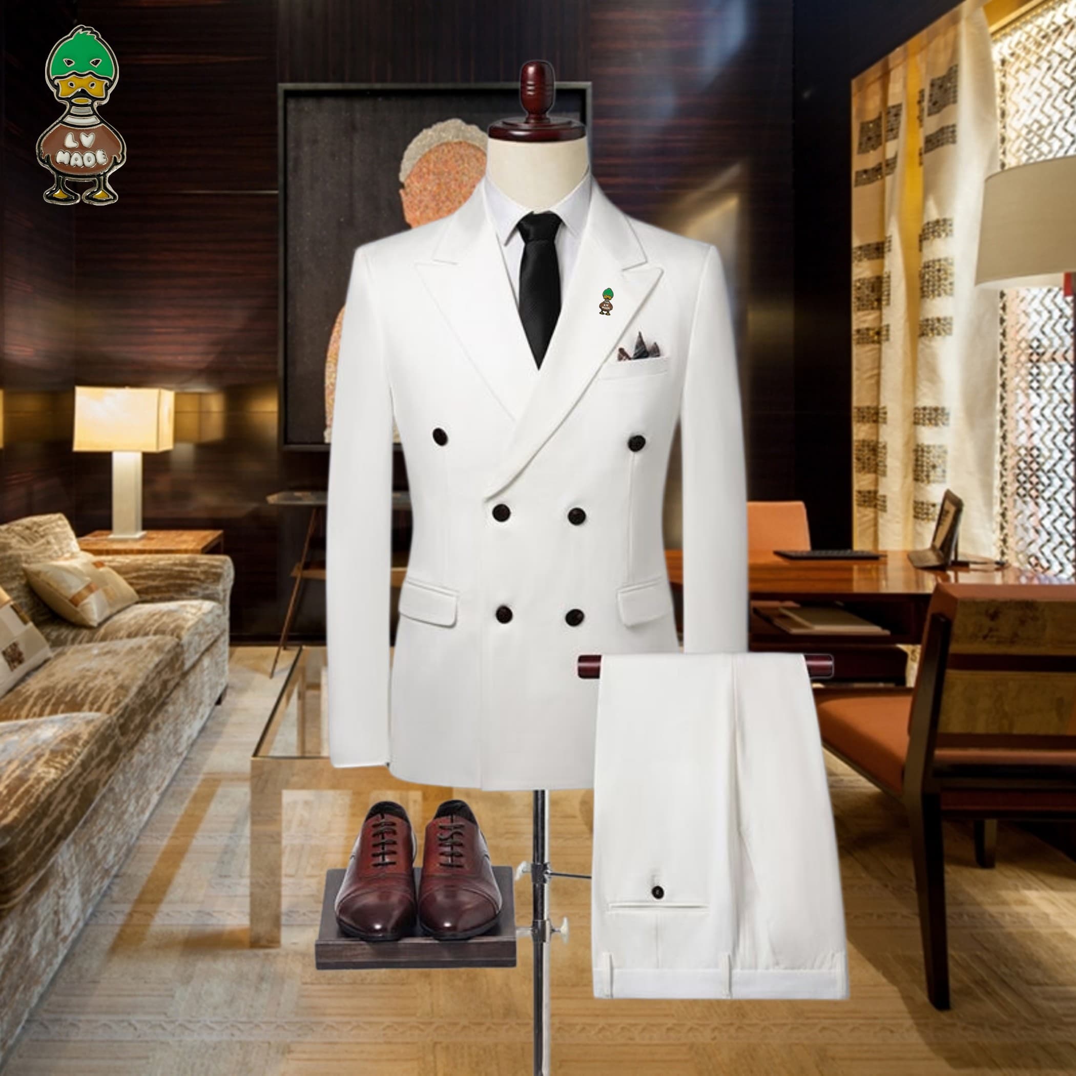 C17982 The preferred choice for business occasions! Essential formal attire for business negotiations and interviews! Wedding dresses! Recommended by stores! High-selling products! 🔥 [Louis Vuitton LV] High-end suit sets from the original collection, iden — image 3