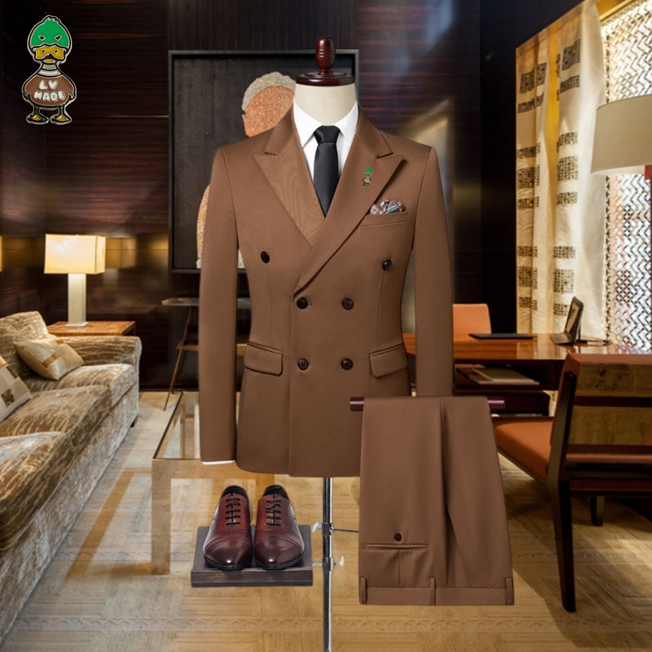 C17982 The preferred choice for business occasions! Essential formal attire for business negotiations and interviews! Wedding dresses! Recommended by stores! High-selling products! 🔥 [Louis Vuitton LV] High-end suit sets from the original collection, iden — image 1