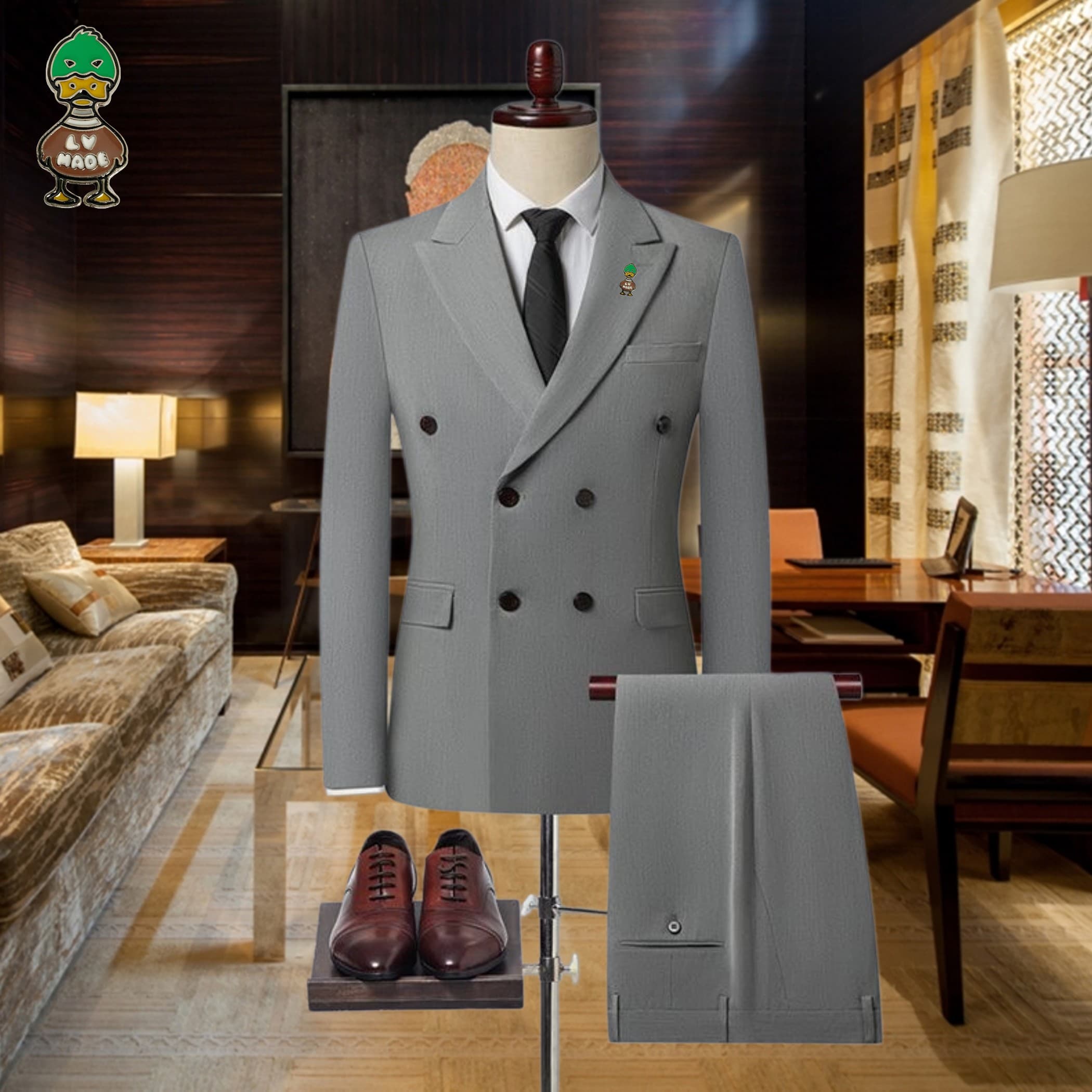 C17982 The preferred choice for business occasions! Essential formal attire for business negotiations and interviews! Wedding dresses! Recommended by stores! High-selling products! 🔥 [Louis Vuitton LV] High-end suit sets from the original collection, iden — image 6