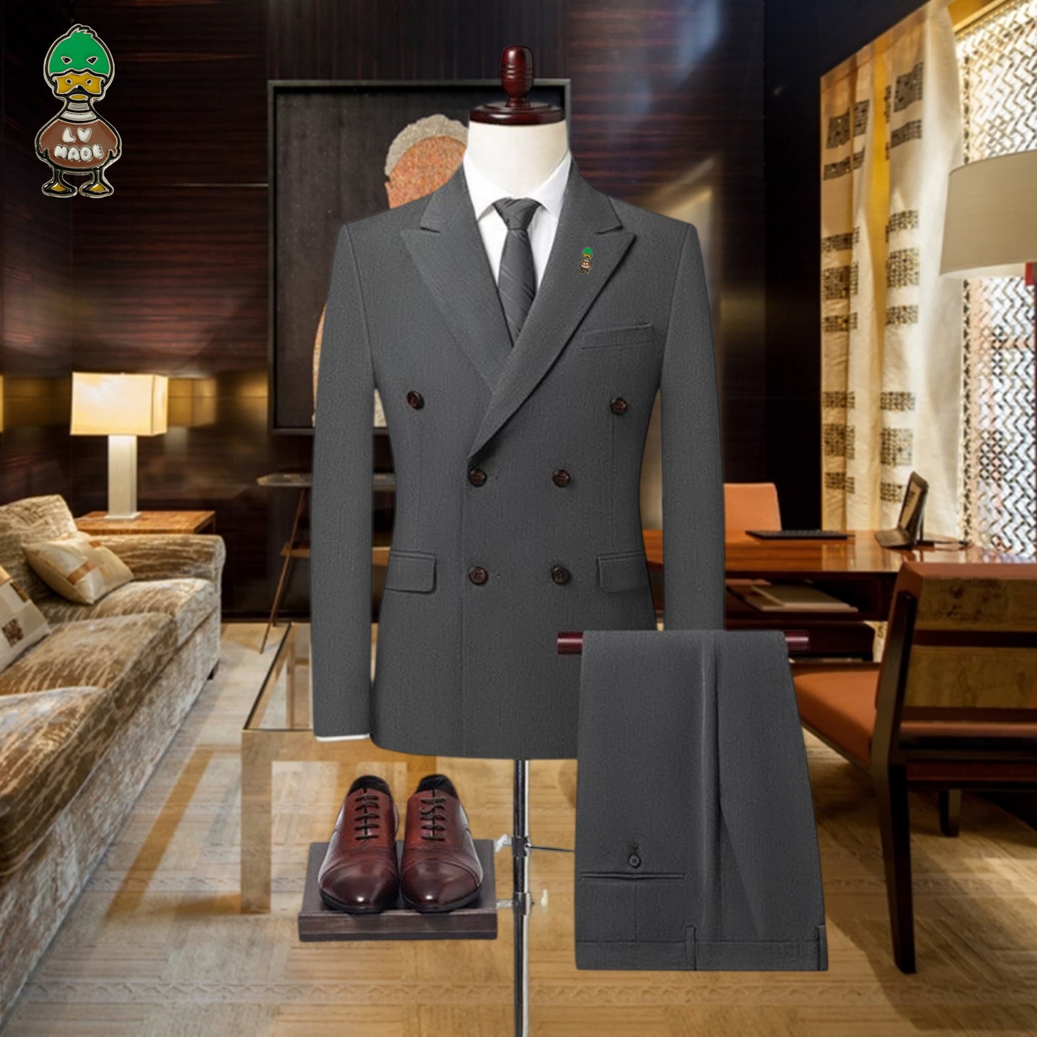 C17982 The preferred choice for business occasions! Essential formal attire for business negotiations and interviews! Wedding dresses! Recommended by stores! High-selling products! 🔥 [Louis Vuitton LV] High-end suit sets from the original collection, iden — image 7