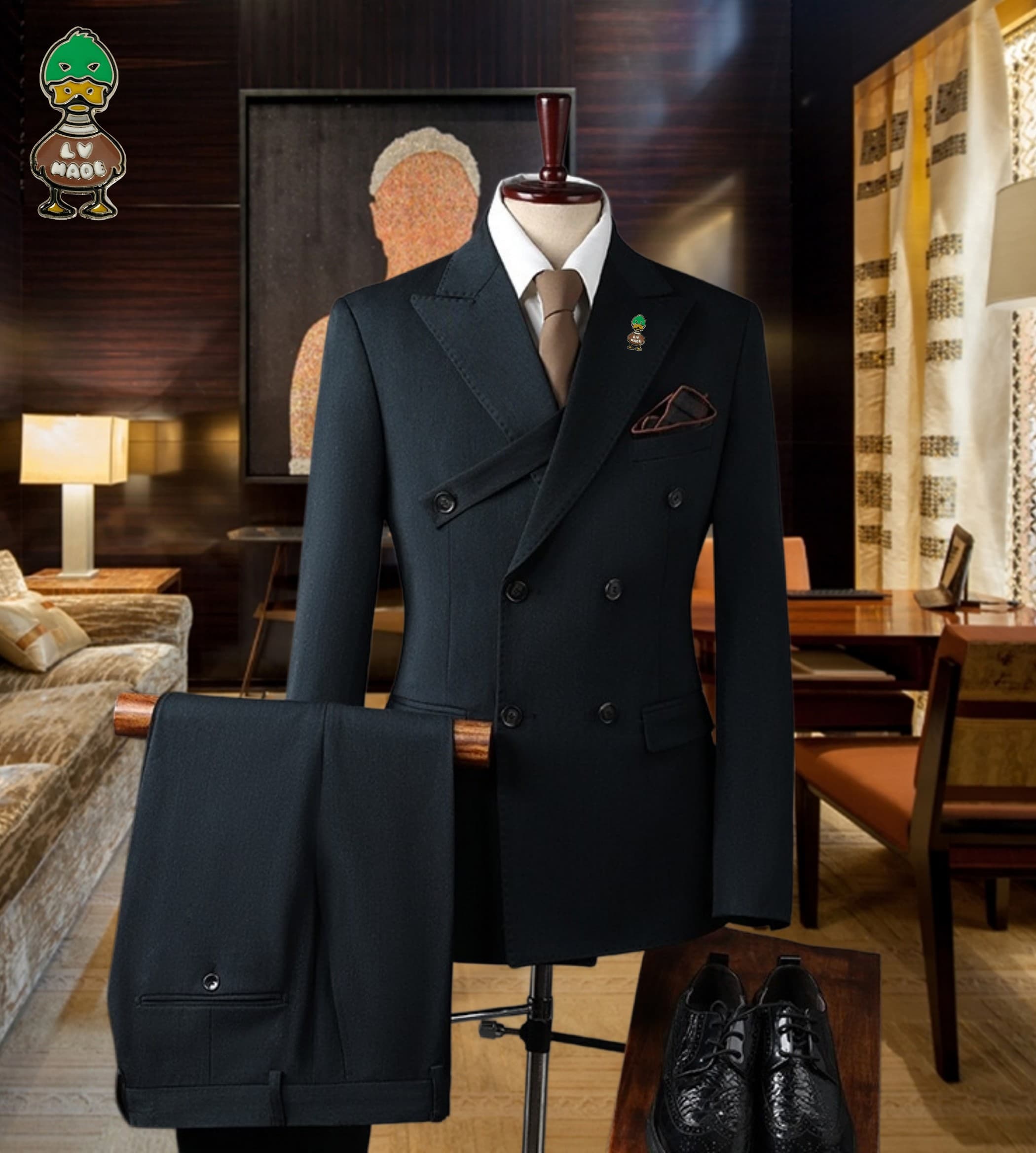 C17981 The preferred choice for business occasions! Essential formal attire for business negotiations and interviews! Wedding dresses! Recommended by stores! Top-selling products! 🔥 [Louis Vuitton LV] High-end suit sets from the original collection, ident — image 2