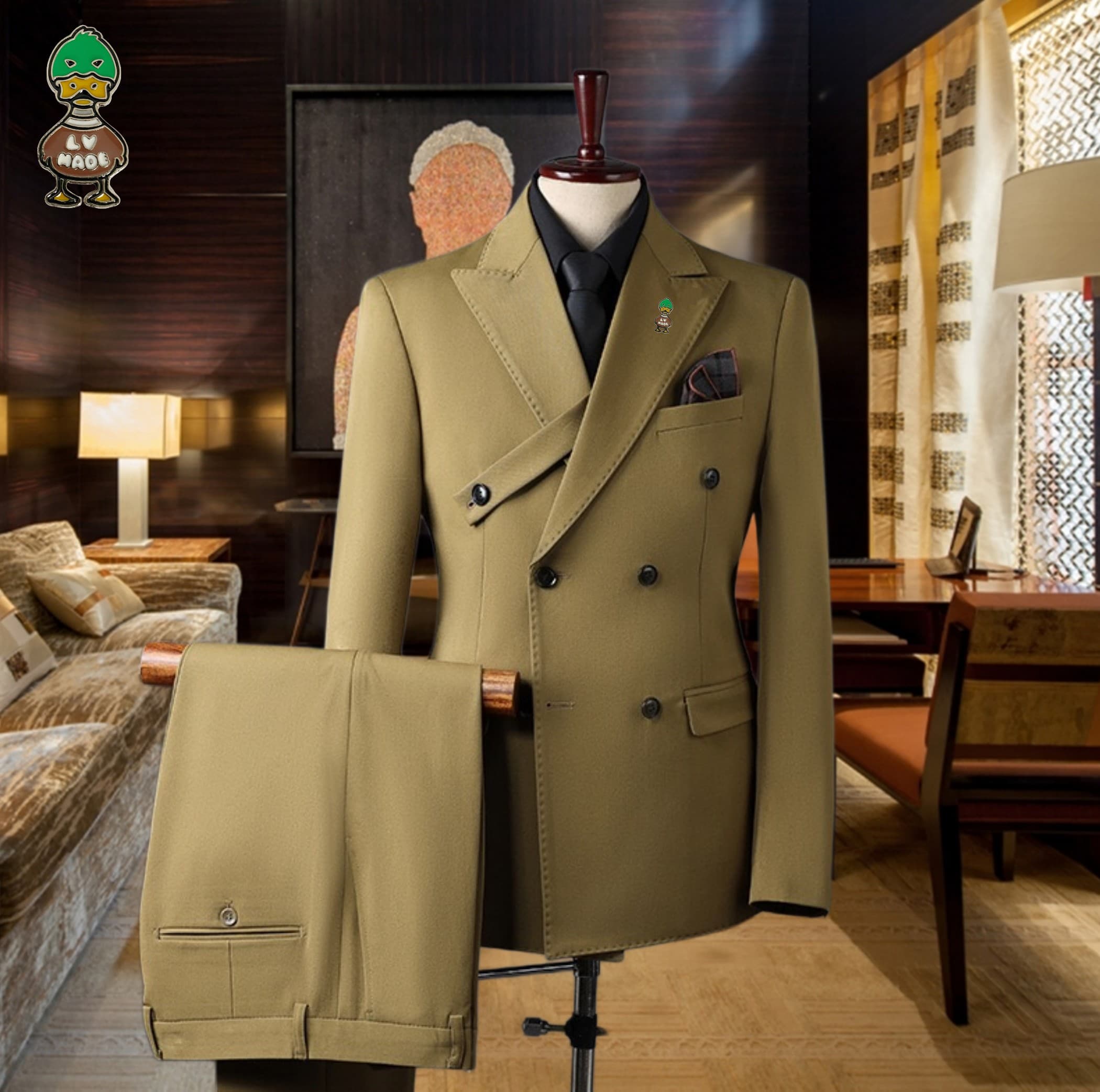 C17981 The preferred choice for business occasions! Essential formal attire for business negotiations and interviews! Wedding dresses! Recommended by stores! Top-selling products! 🔥 [Louis Vuitton LV] High-end suit sets from the original collection, ident — image 4