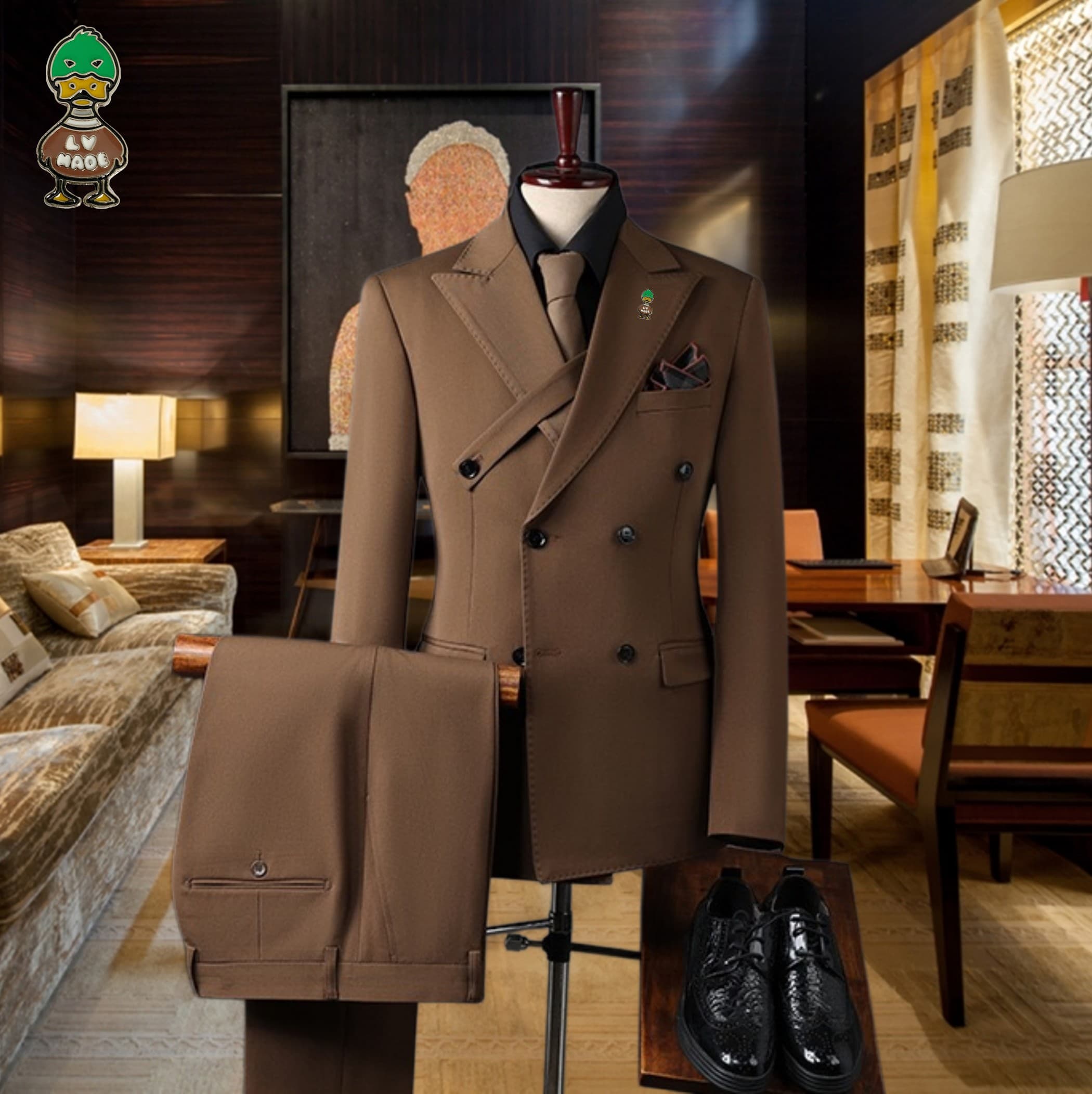 C17981 The preferred choice for business occasions! Essential formal attire for business negotiations and interviews! Wedding dresses! Recommended by stores! Top-selling products! 🔥 [Louis Vuitton LV] High-end suit sets from the original collection, ident — image 3