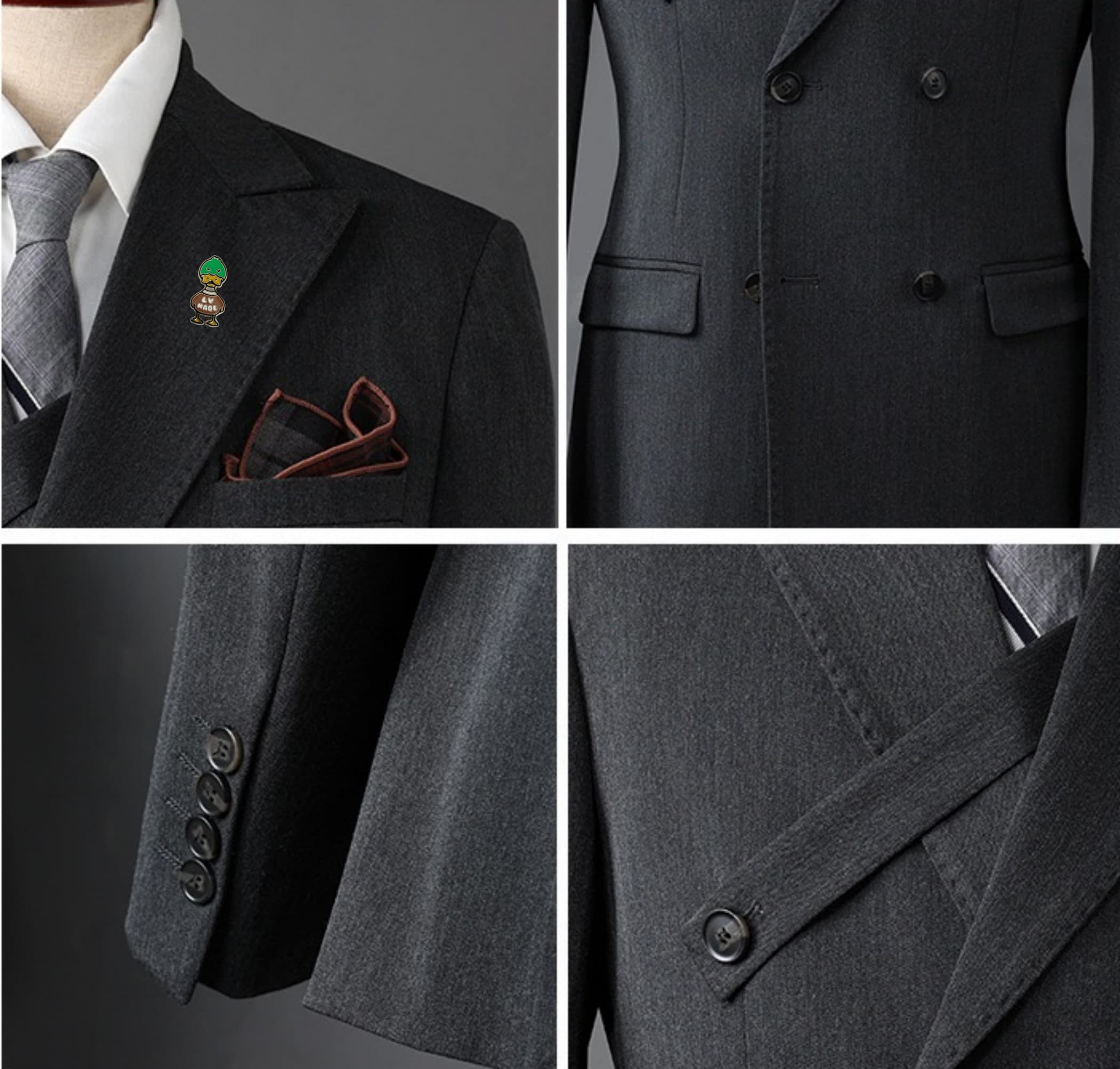 C17981 The preferred choice for business occasions! Essential formal attire for business negotiations and interviews! Wedding dresses! Recommended by stores! Top-selling products! 🔥 [Louis Vuitton LV] High-end suit sets from the original collection, ident — image 8