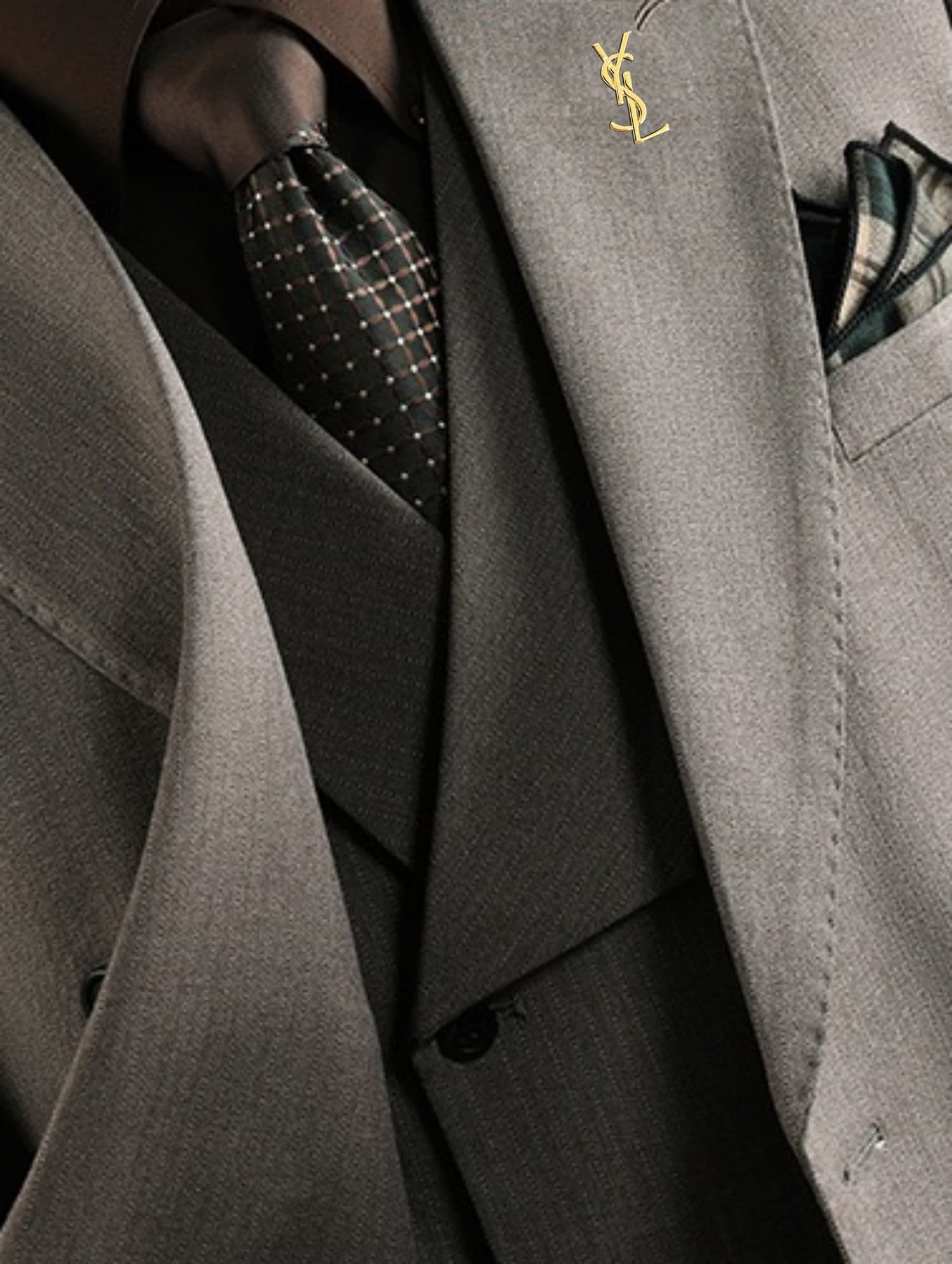 C17924 The preferred choice for business occasions! Essential formal attire for business negotiations and interviews! Wedding dresses! Recommended by stores! Top-selling products! 🔥 [YSL] High-end suit sets, identical to those on the official website. Thr — image 8