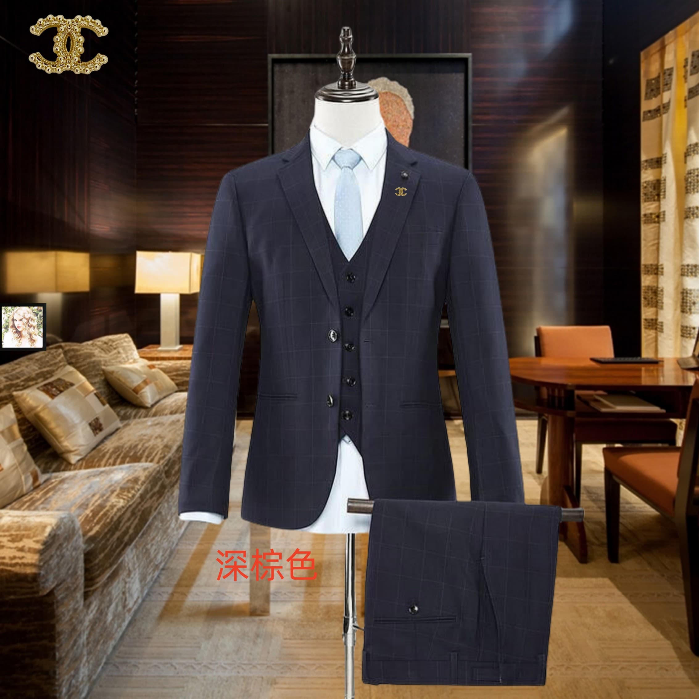 C17871 The preferred choice for business occasions! Wedding dresses! Highly recommended by the store! Best-selling items! [Chanel] Original high-end suit sets – identical to those on the official website. A complete set of suits, new models from fashion s — image 1