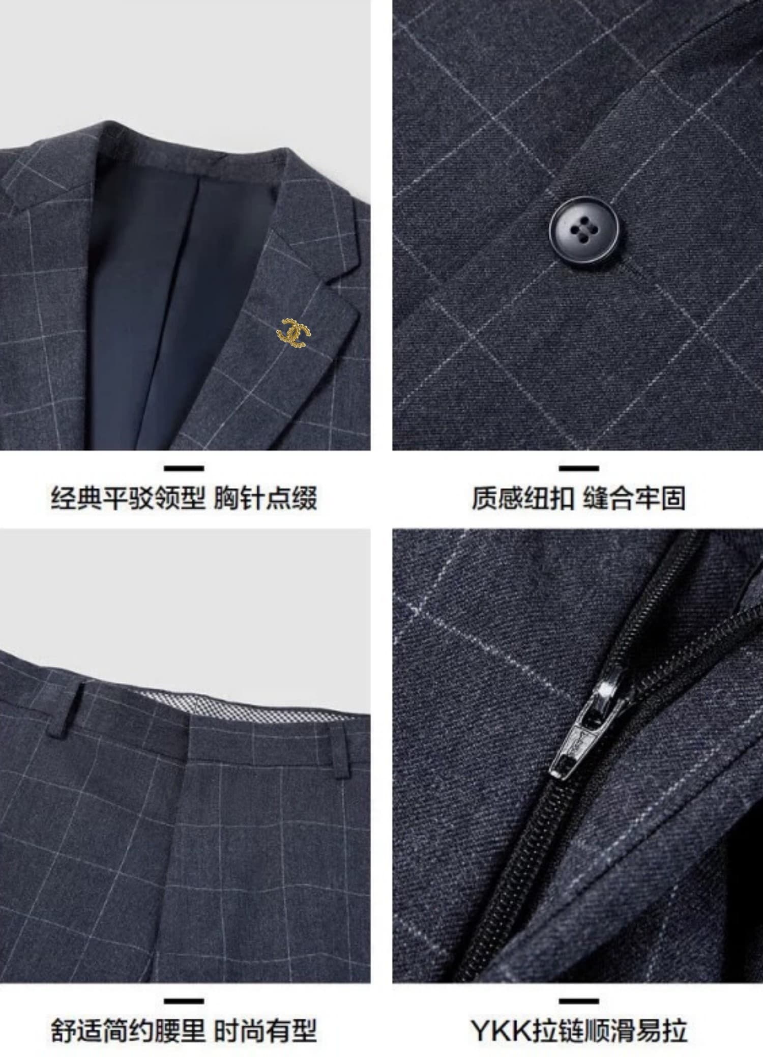 C17869 The preferred choice for business occasions! Wedding gowns! Highly recommended by the store! Must-have item! [Chanel CHANEL] High-end suit sets from the original collections, identical to those on the official website. A complete set of suits, new  — image 4
